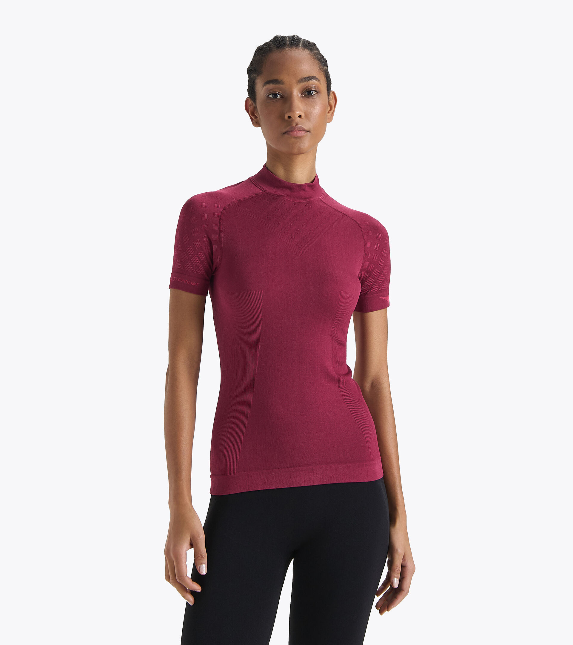 Short-sleeved training t-shirt - Women L. SS T-SHIRT ACT VIOLET RUBINE - Diadora