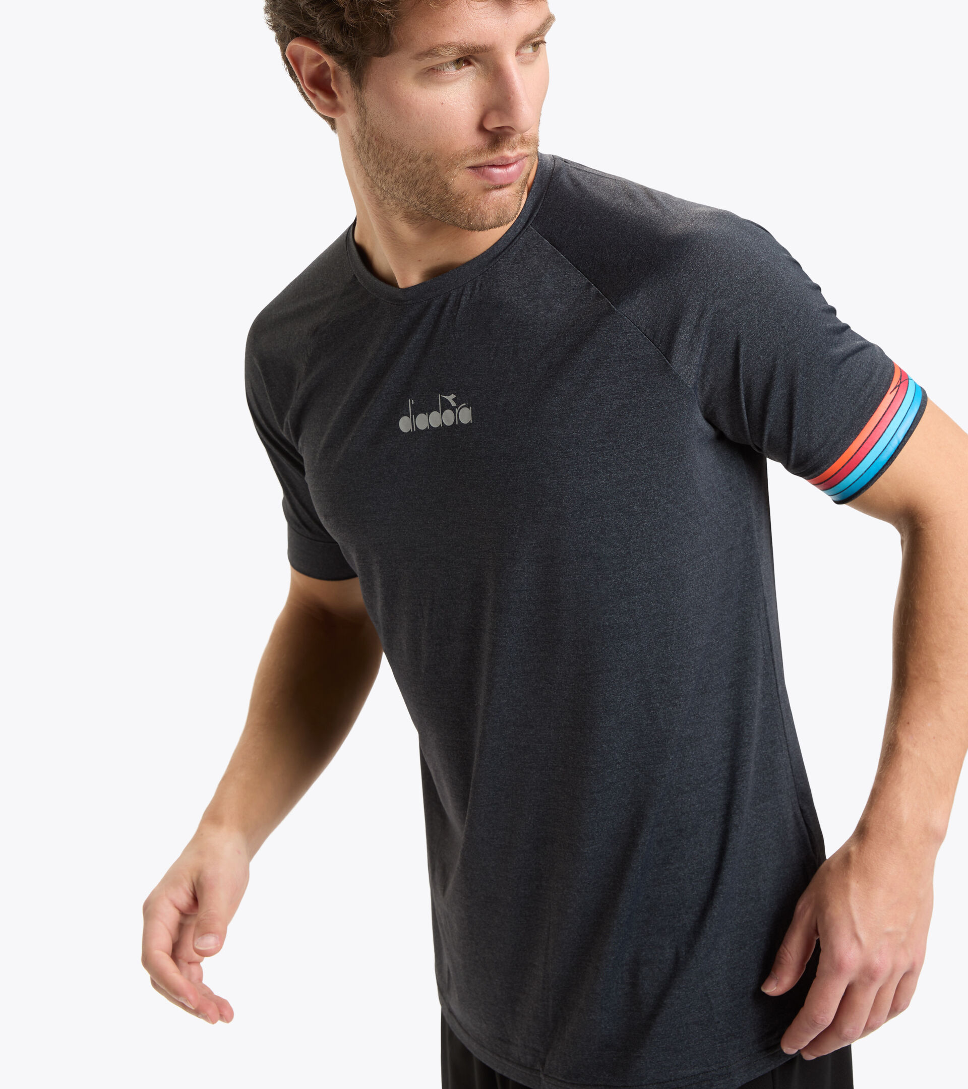 Camiseta para correr - Hombre SS T-SHIRT BE ONE NEGRO - Diadora