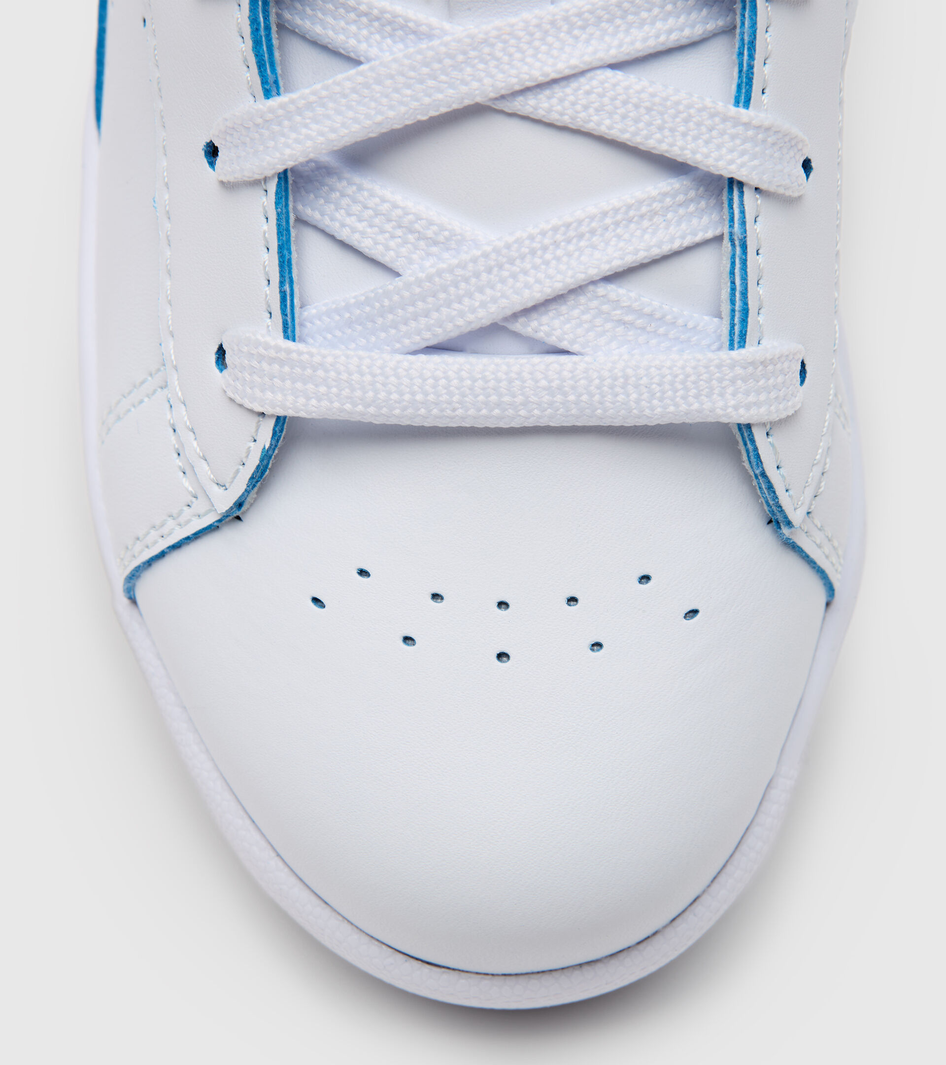 Sports shoes - Youth 8-16 years GAME P SMASH GS WHITE/BLUE EYES - Diadora