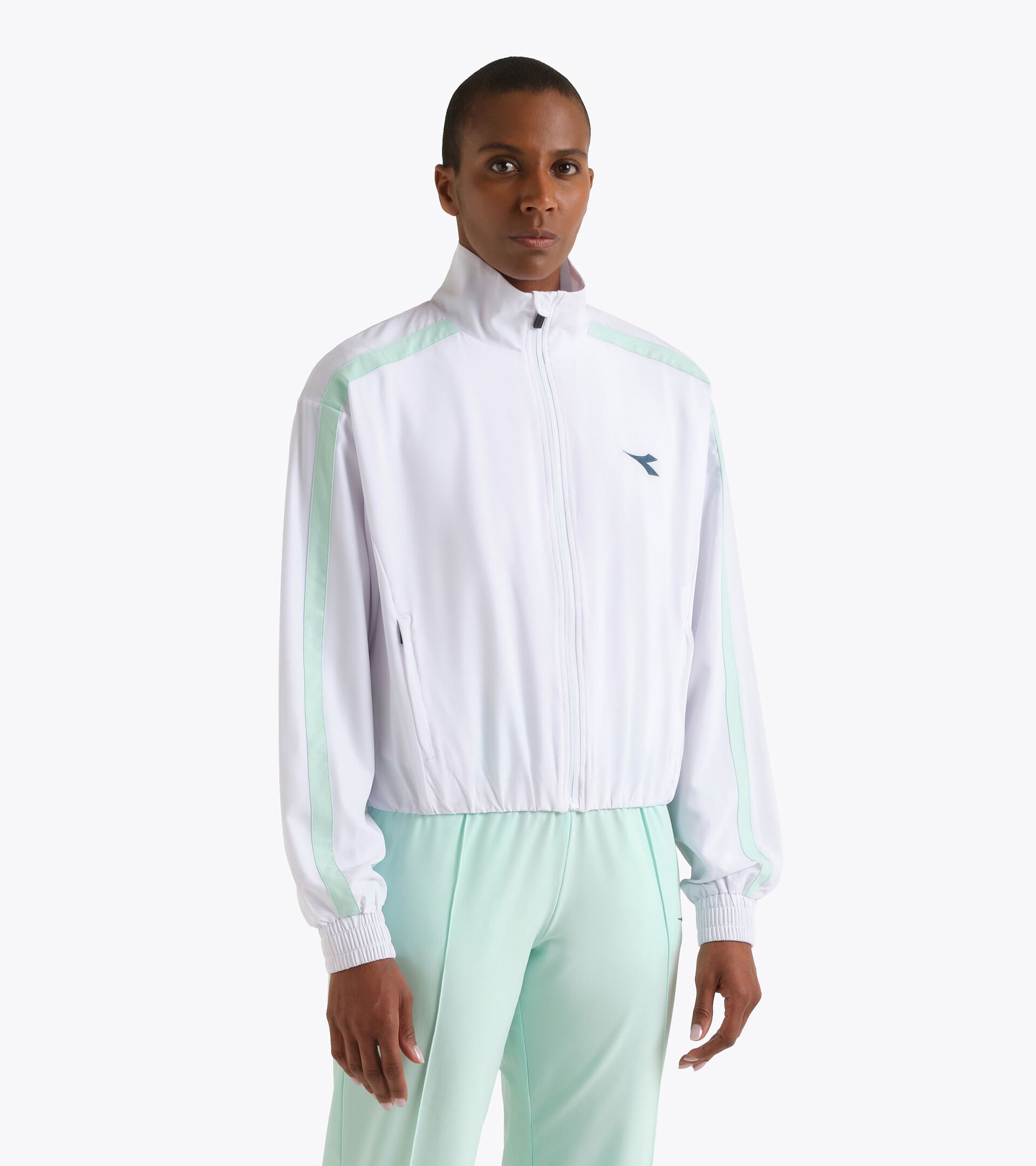 Tennis Track Jacket - Competition - Women&rsquo;s L. TRACK JACKET MATCH OPTICAL WHITE - Diadora