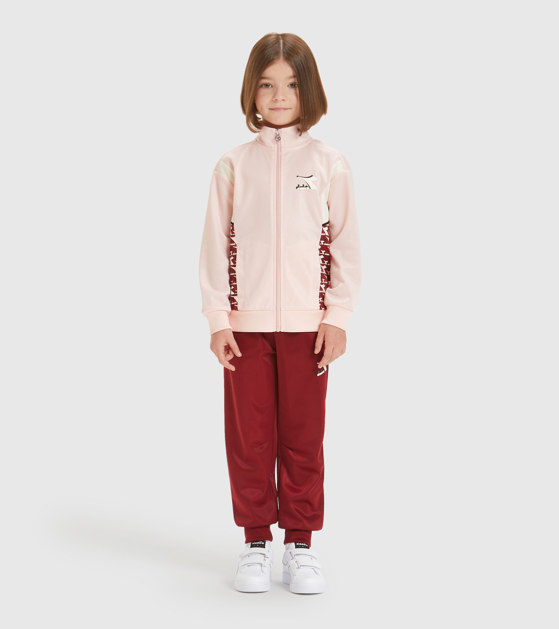 Tracksuit - Kids JU. LIGHT FZ TRACKSUIT CUBIC VEILED PINK - Diadora
