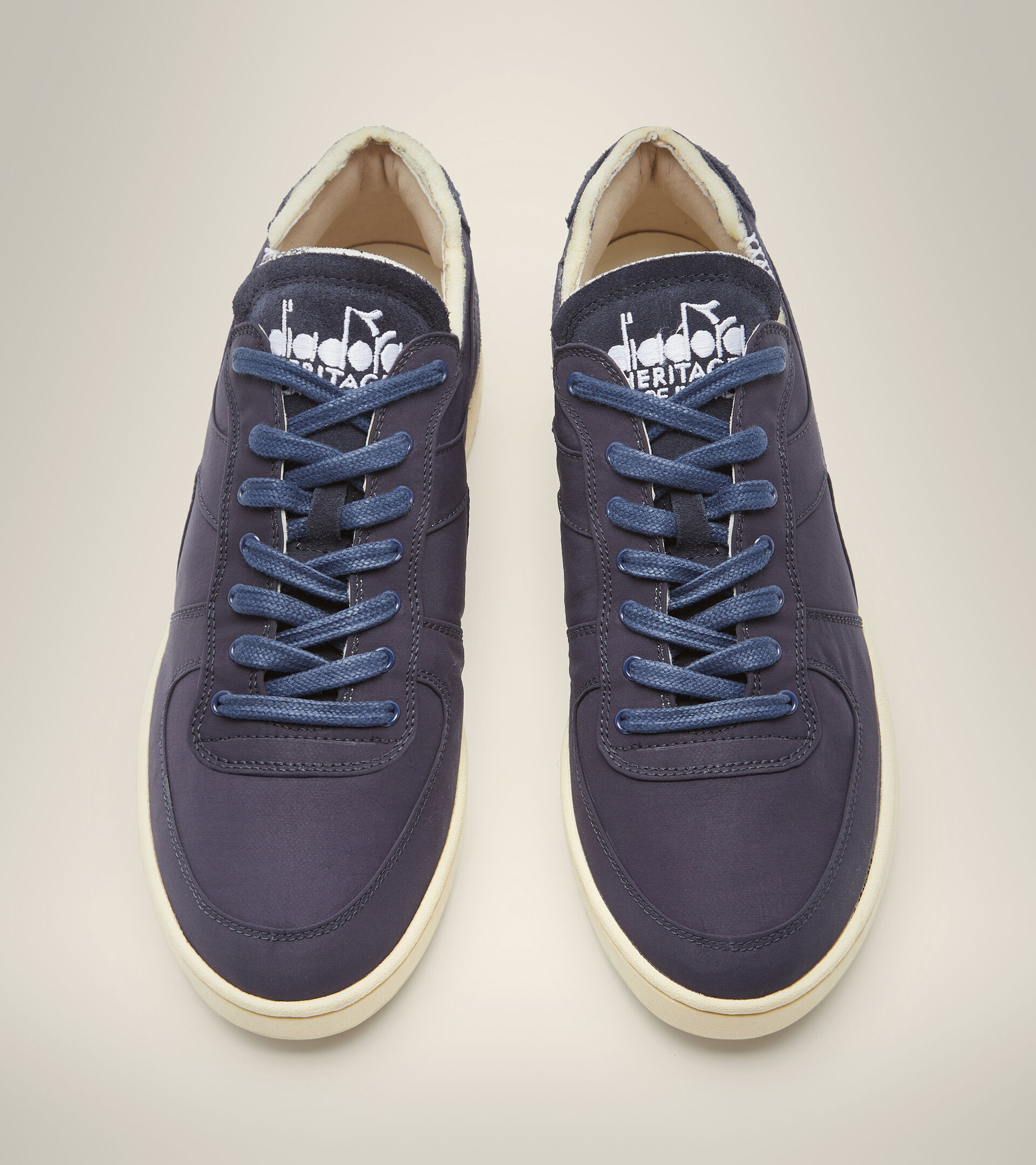 Heritage shoe - Unisex MI BASKET ROW CUT SOFTECH BLUE GRAVITY - Diadora