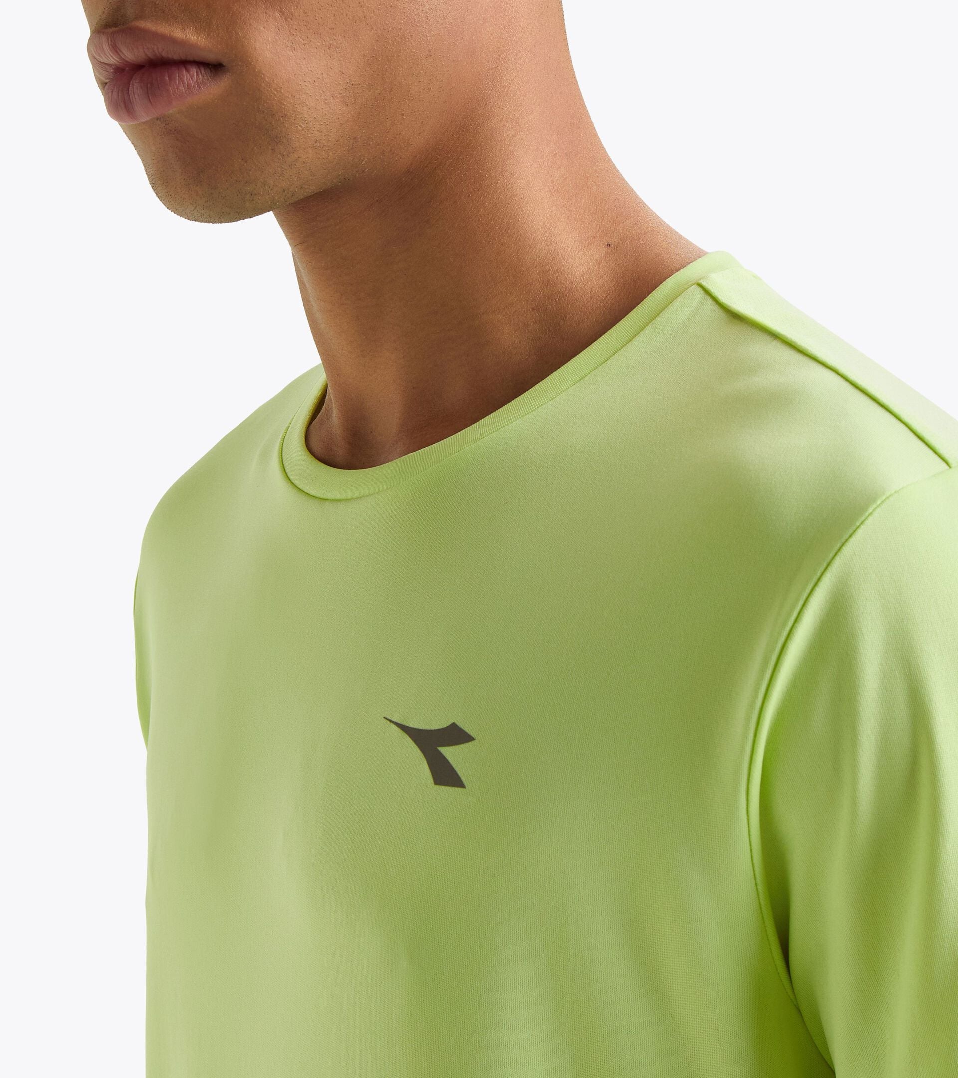 Sports t-shirt - Men RUN SS T-SHIRT SHADOW LIME - Diadora