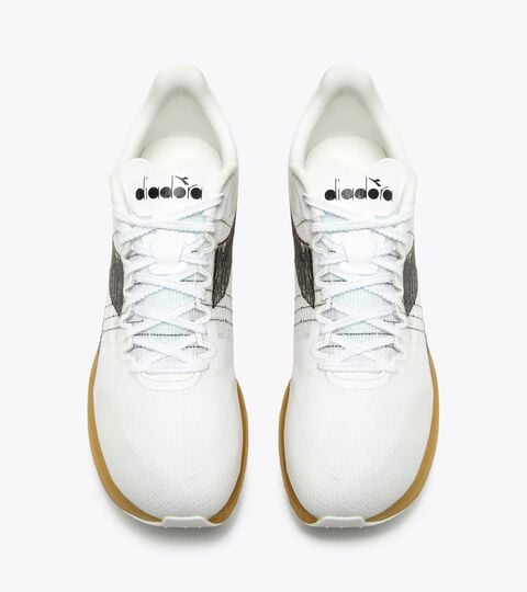 Chaussure de course - Unisexe VELOCITA CARBON BIANCO/NERO/ORO - Diadora