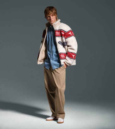 Chaqueta de punto polar - En exclusiva online y en Cortina Store - Para todos los géneros POLAR FLEECE JACKET BLANCO - Diadora