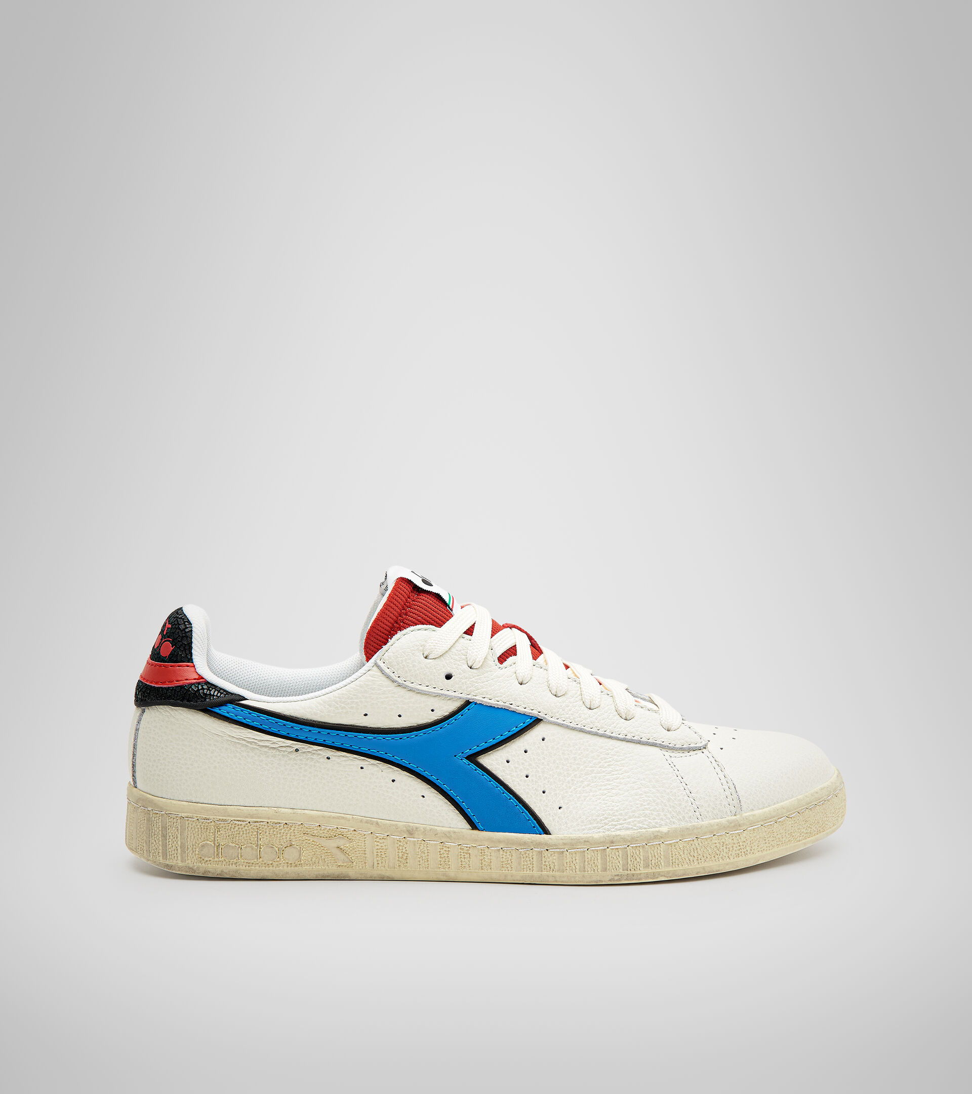 Sports shoe - Unisex GAME L LOW ICONA WHITE/BLACK/MALIBU BLUE - Diadora