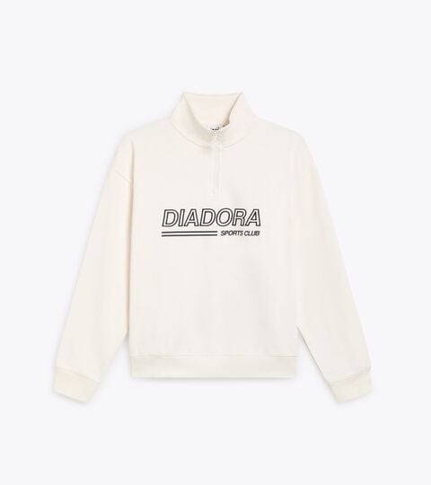 SWEATSHIRT 1/2 ZIP LEGACY, WHITE ALYSSUM Legacy sweatshirt with a comfort fit - Made in Italy - All-Gender
SWEATSHIRT 1/2 ZIP LEGACY WHITE ALYSSUM - Diadora