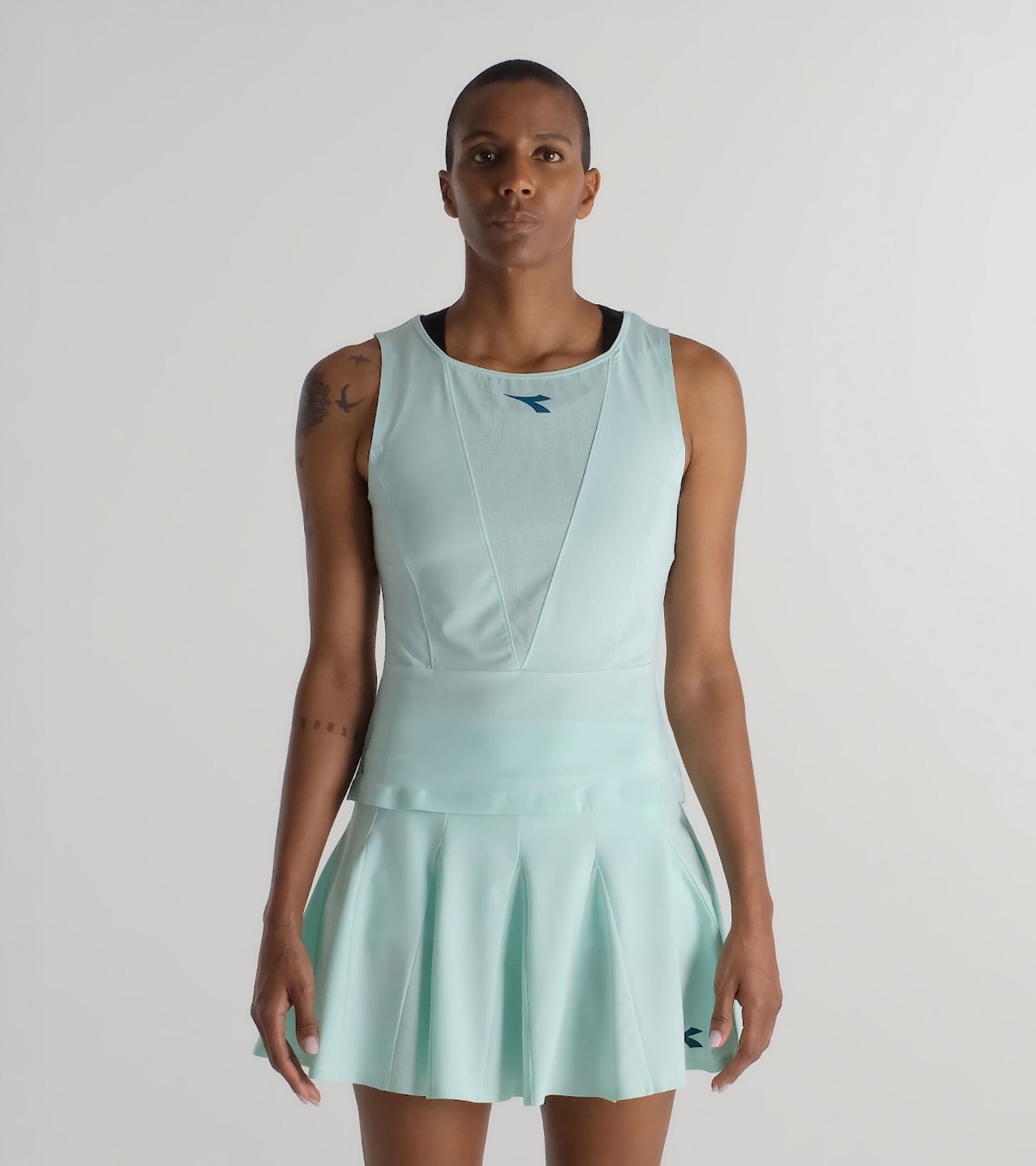 Tank top with FIBRAZERO Technology - Competition - Men&rsquo;s L. TANK MATCH FIBRAZERO BAY GREEN - Diadora