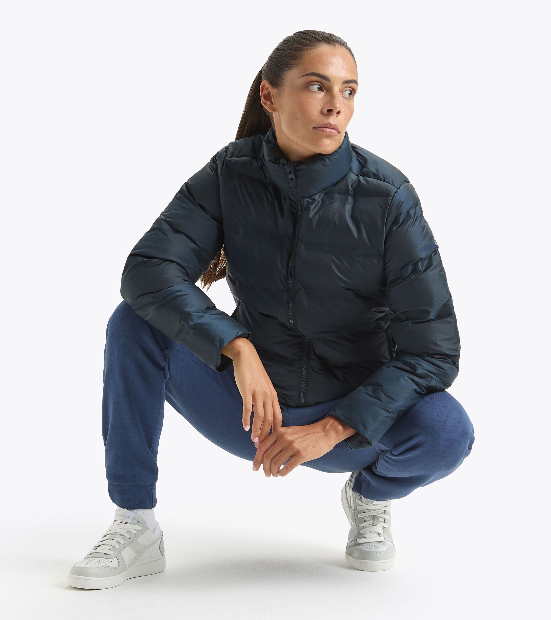 Puffer jacket - Women L. INSULATED JACKET NAVY - Diadora