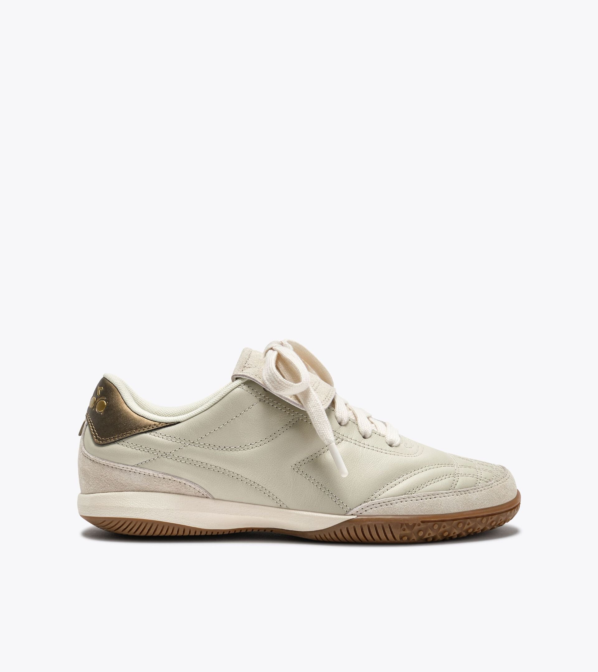 Terrace-style Leather Sneakers - All-gender GOLD INDOOR METAL TOFU - Diadora