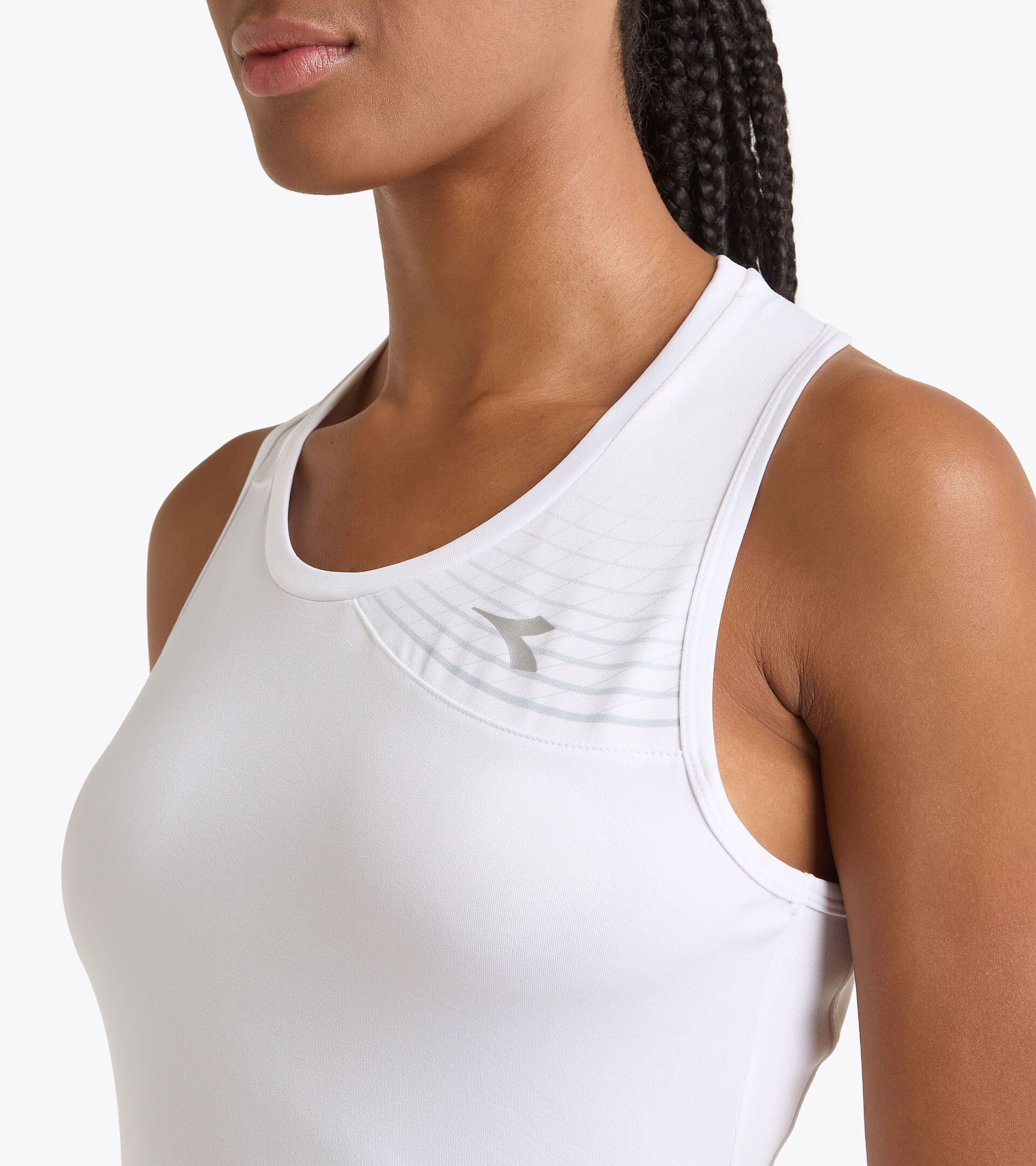 Tennis dress - Women L. DRESS COURT OPTICAL WHITE - Diadora