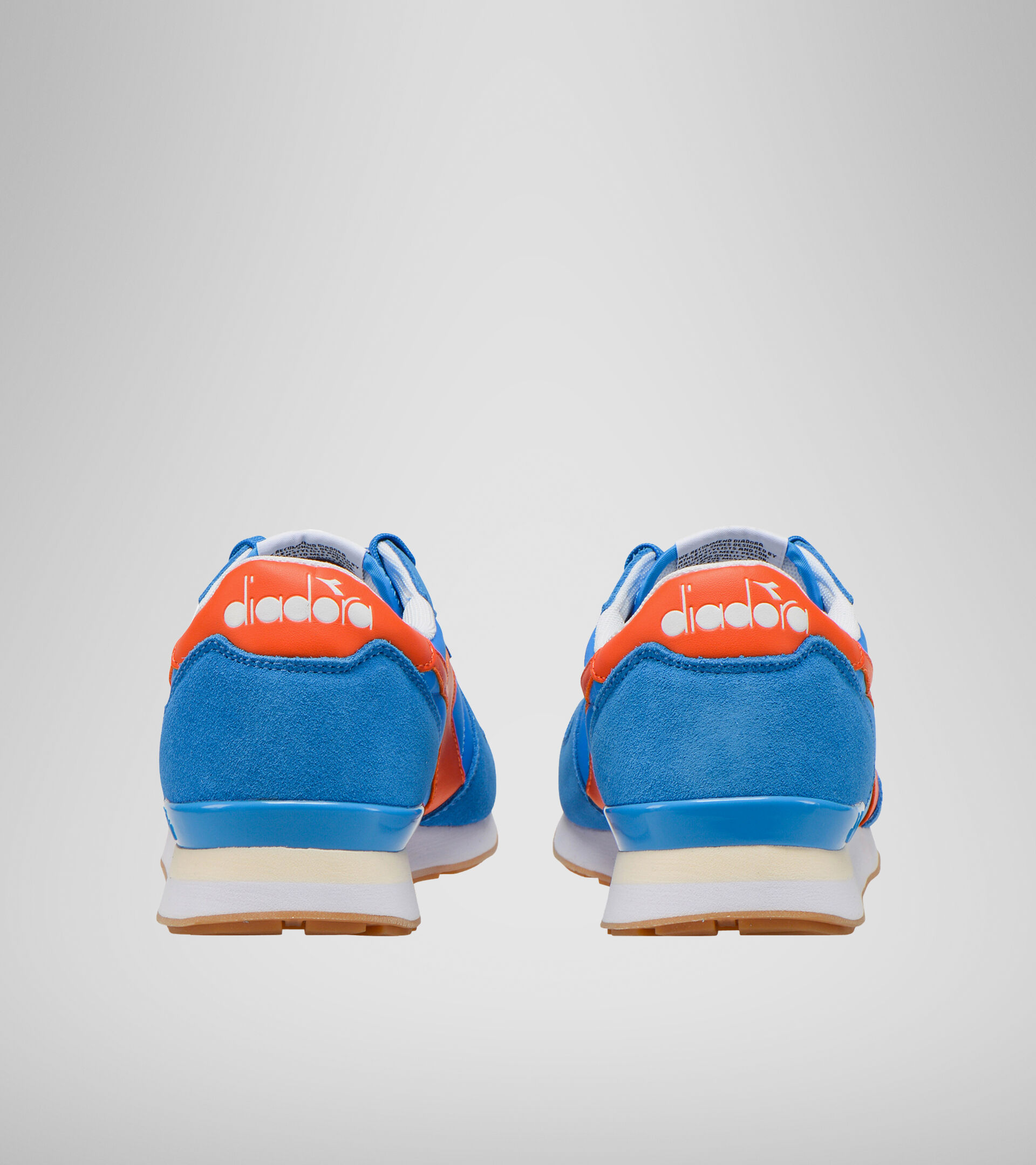Baskets - Unisexe CAMARO BLEU SUEDOIS/ROUGE ORANGE - Diadora