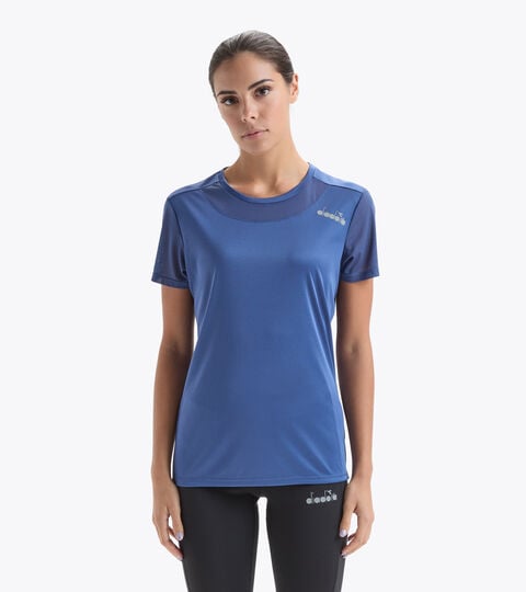 Polyester running T-shirt - Women L. SS CORE TEE NIGHT BLUE - Diadora