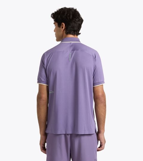 Tennis Polo Shirt with FIBRAZERO Technology - Racing - Men&rsquo;s SS POLO FIBRAZERO VIOLET GRAPE COMPOTE - Diadora
