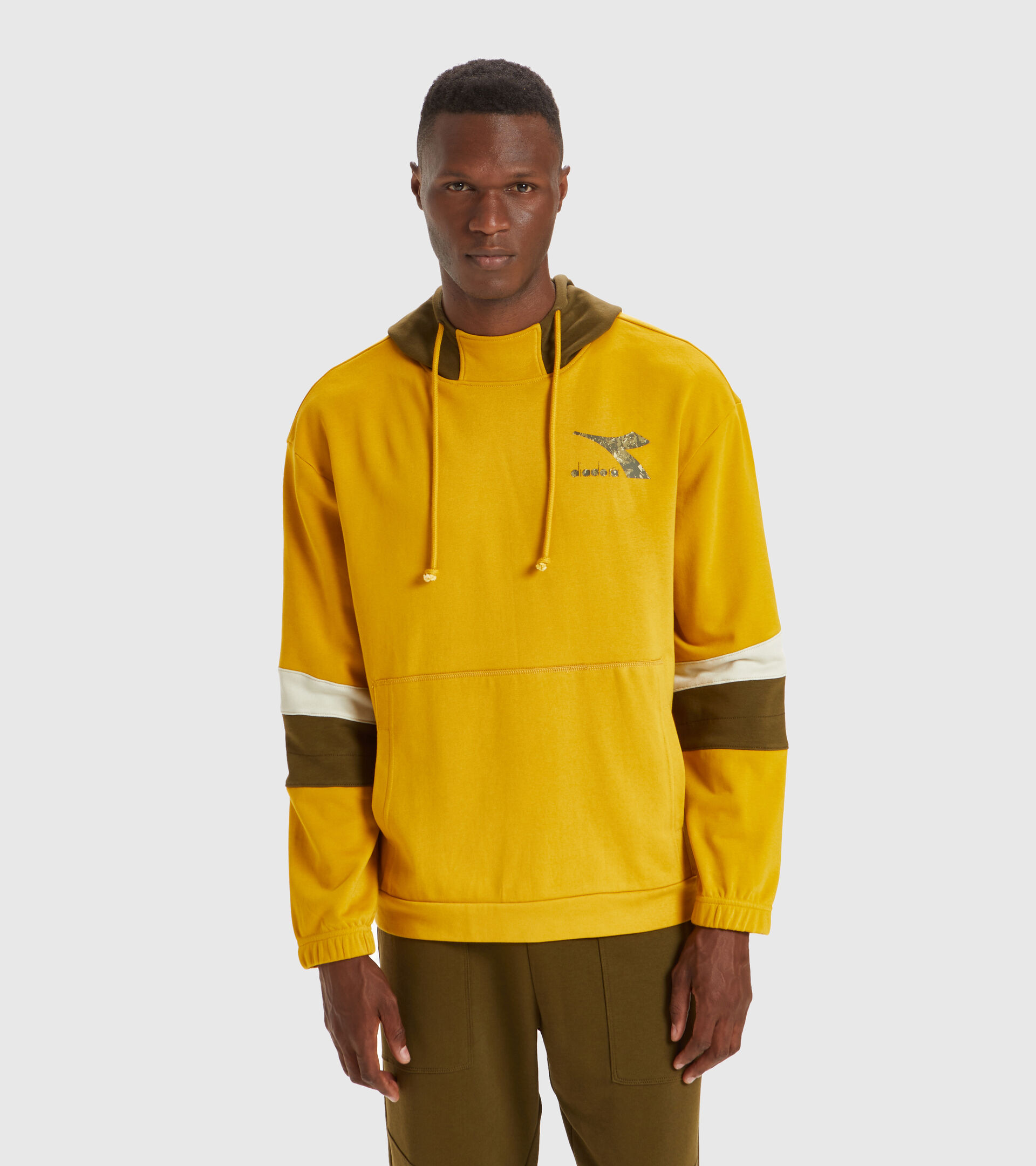 Apparel Sport UOMO HOODIE SWEAT SHIELD TAWNY OLIVE Diadora