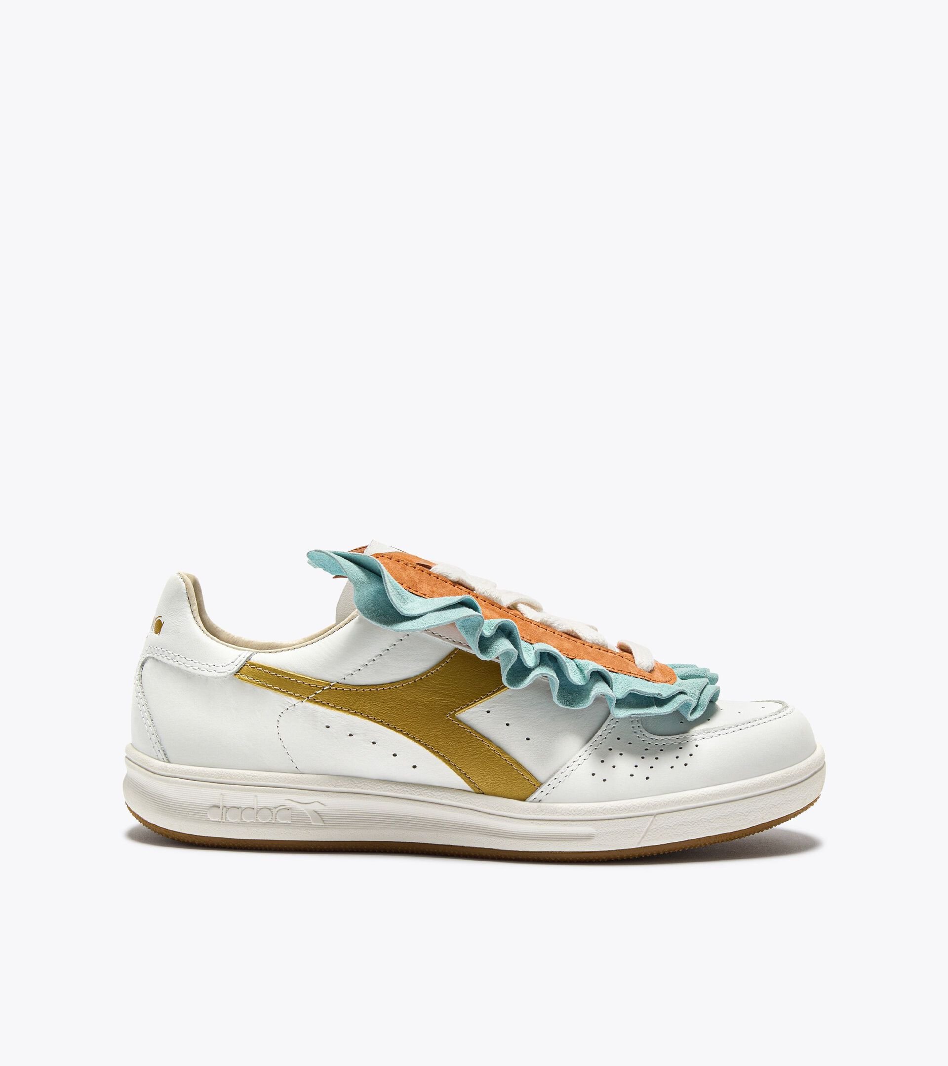 Sneakers Heritage en cuir - Femme B.ELITE ROUGE WN BIANCO/ARANCIO - Diadora