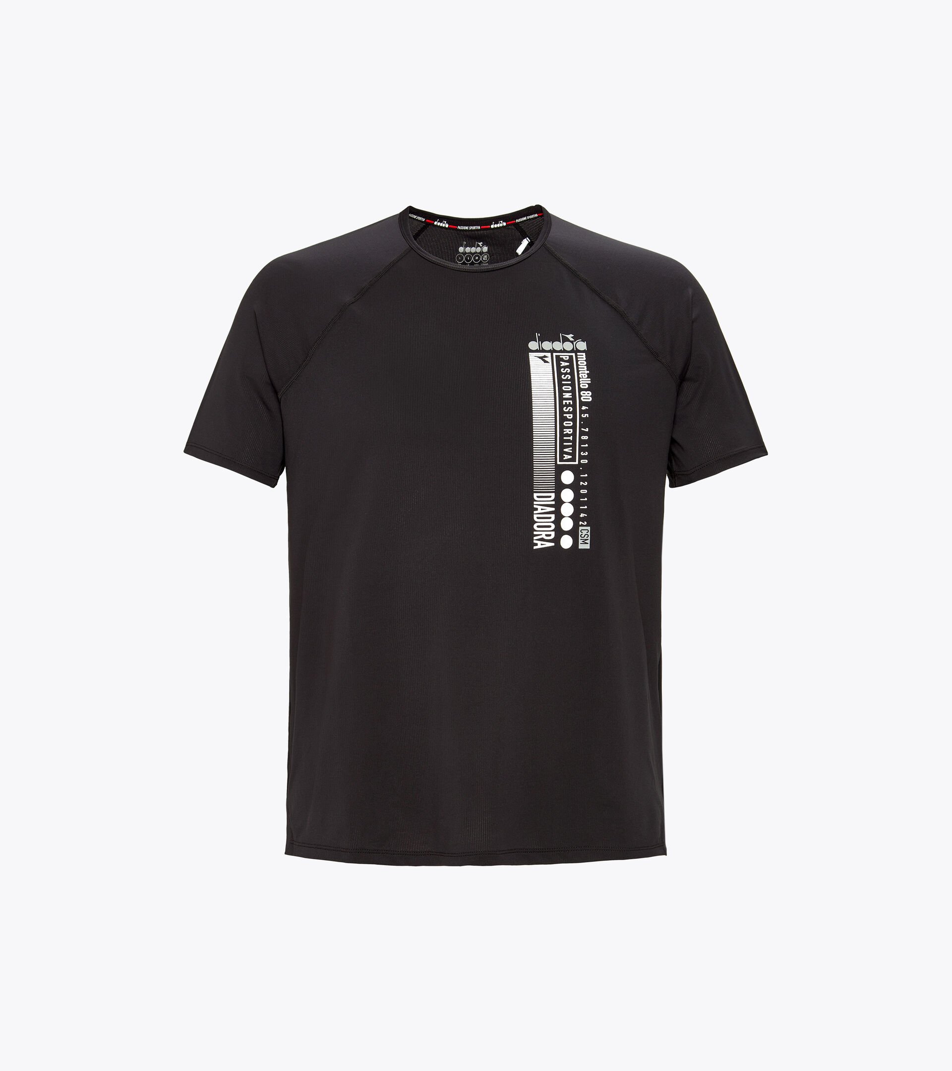 T-shirt de running - Homme
 SUPER LIGHT SS T-SHIRT BE ONE NOIR - Diadora