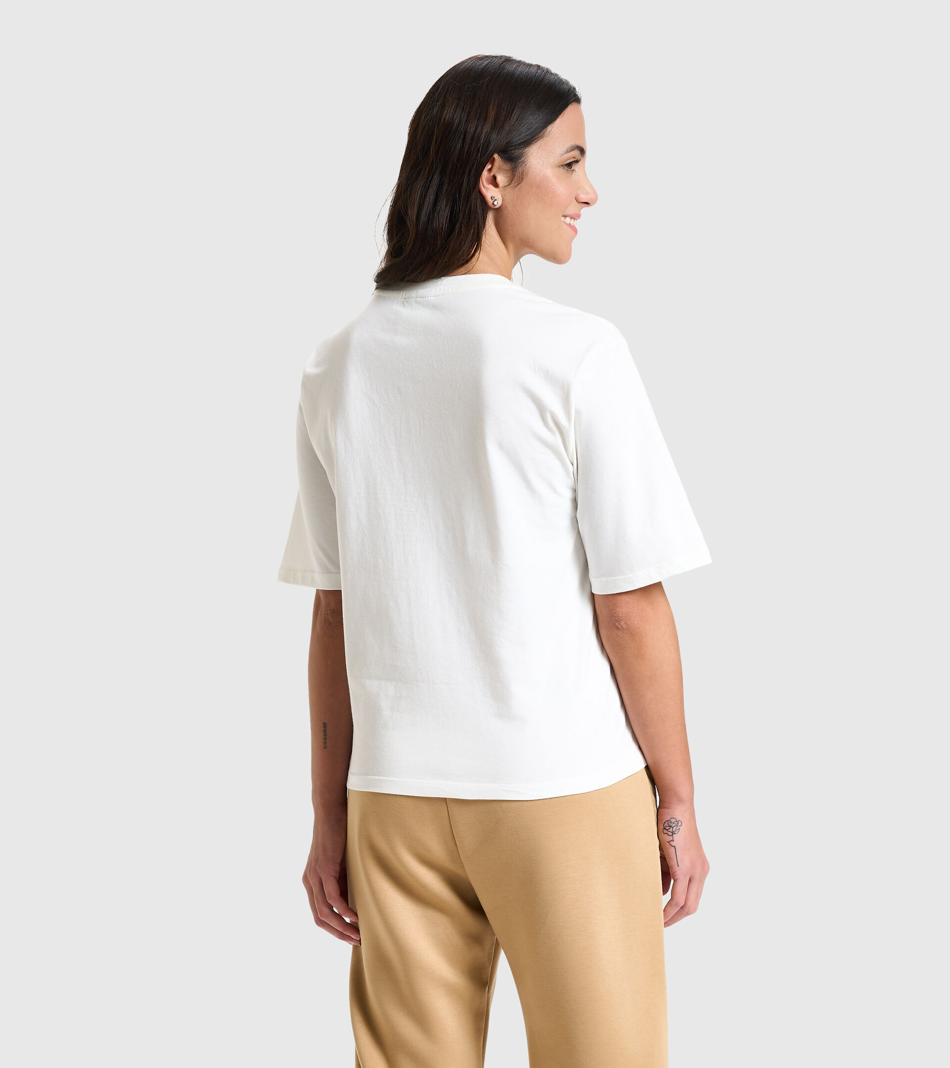 T-Shirt - Damen L. T-SHIRT SS URBANITY MARSHMALLOW WEISS - Diadora