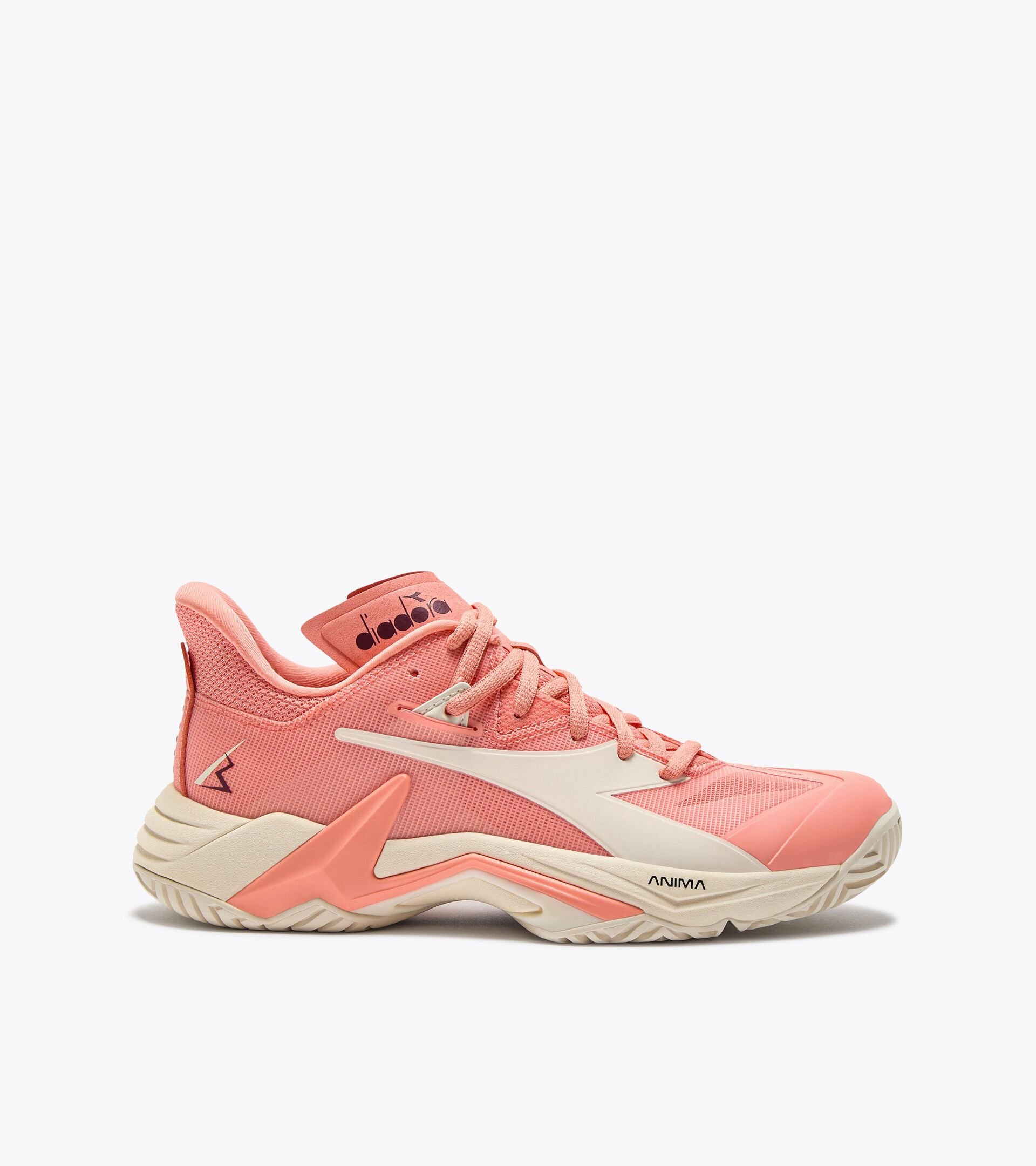 Tennis shoe for hard surfaces and clay courts - Stability - Women’s
 B.ICON 3 W AG DESERT FLOWER /WHISPER WHITE - Diadora