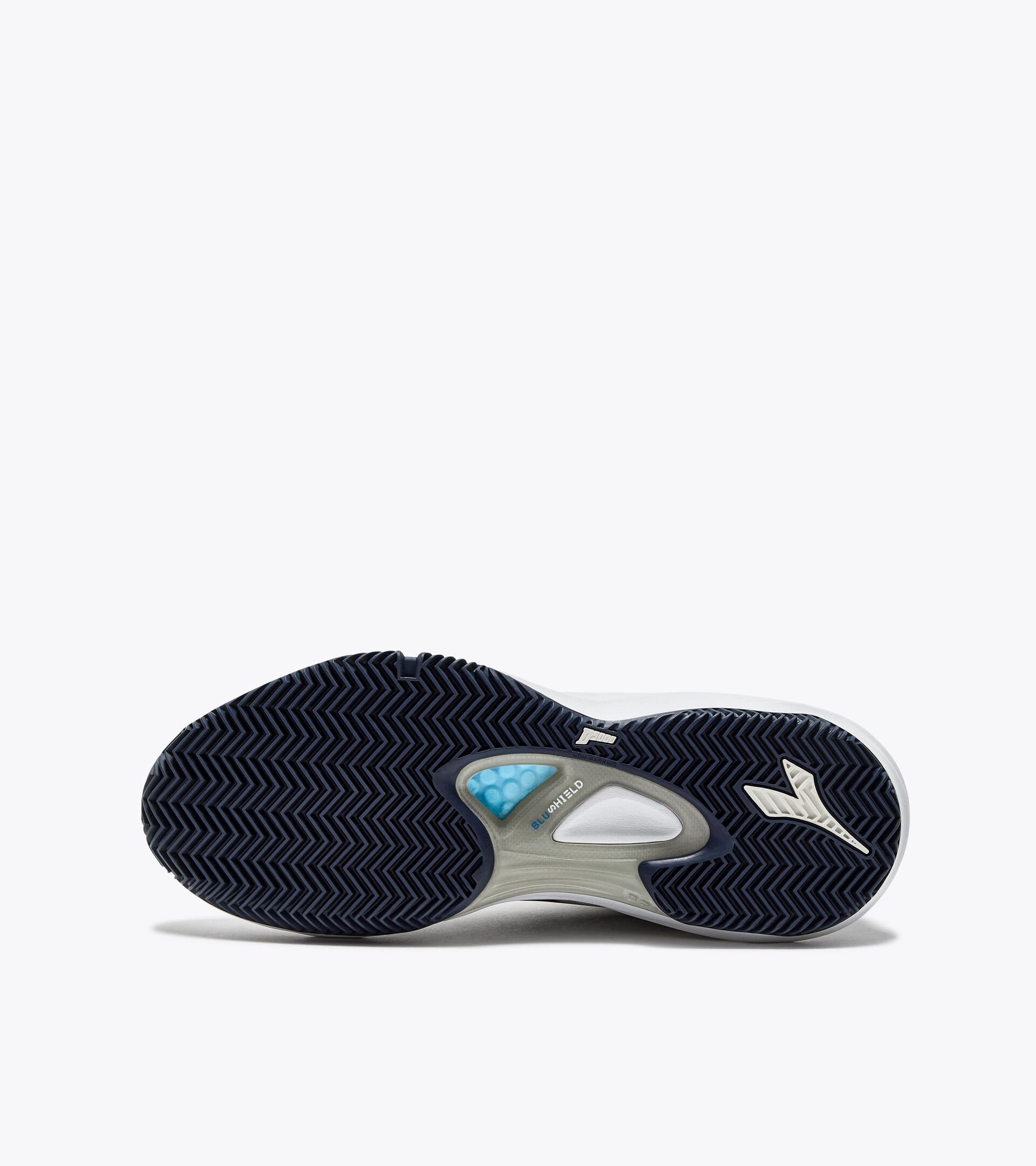 Tennis shoes for clay courts - Men SPEED BLUSHIELD FLY 4 + CLAY WHITE/BLUE CORSAIR - Diadora