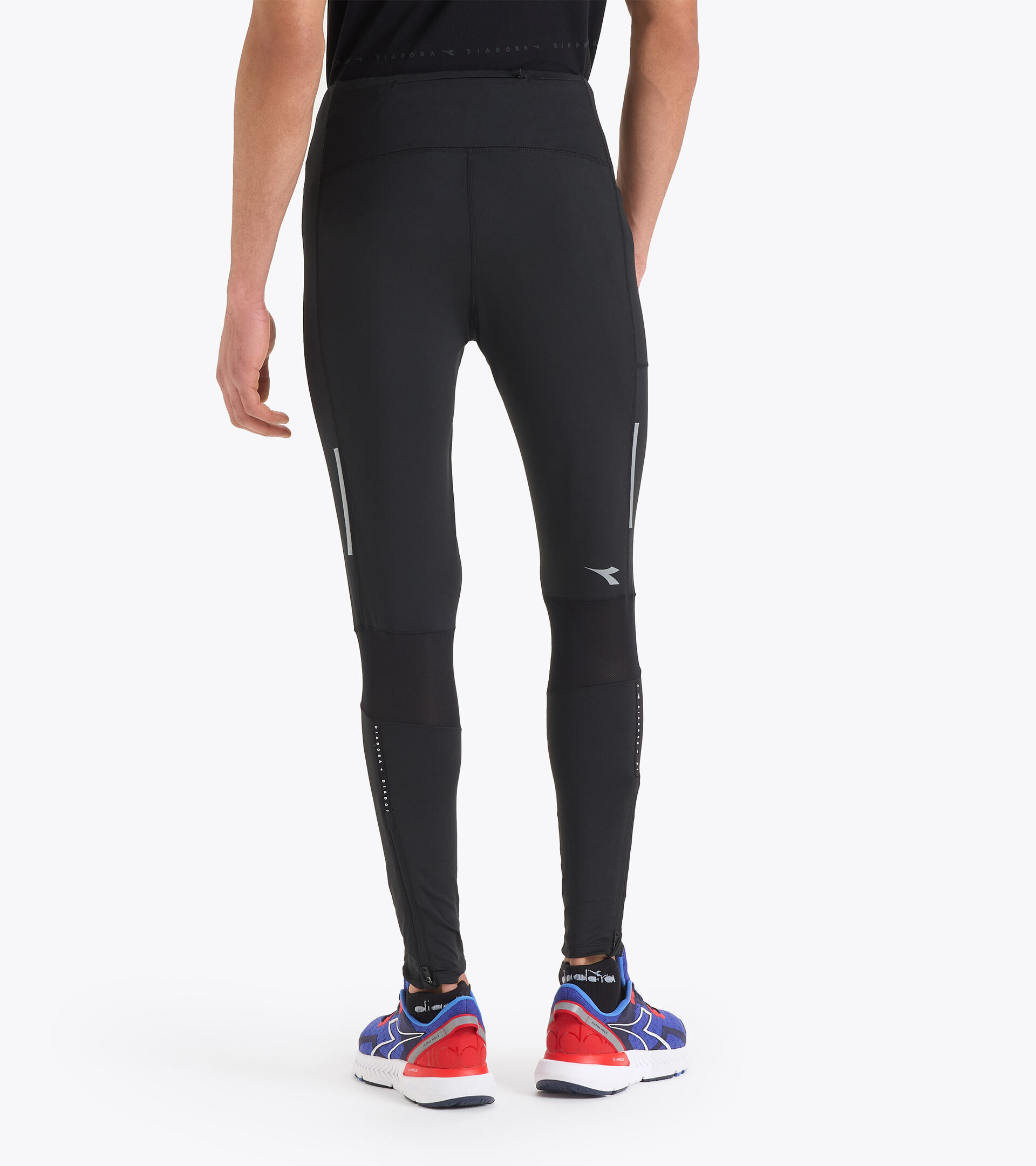 Lauf-Tights - Herren RUNNING TIGHTS SCHWARZ - Diadora