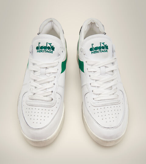 MI BASKET ROW CUT, BLANC/BONBON A LA GELEE/NOIR Chaussures Heritage - Unisexe MI BASKET ROW CUT BLANC/BONBON A LA GELEE/NOIR - Diadora