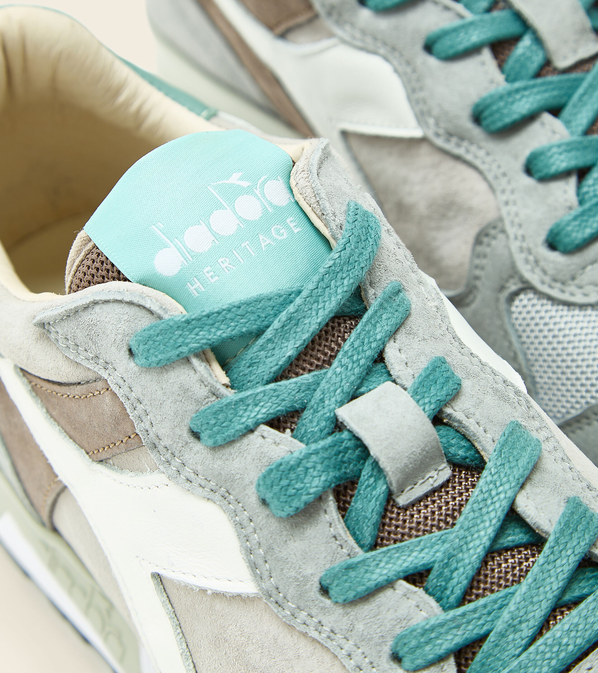 Made in Italy Heritage shoe - Men TRIDENT 90 SUEDE SW GREY ROCK - Diadora