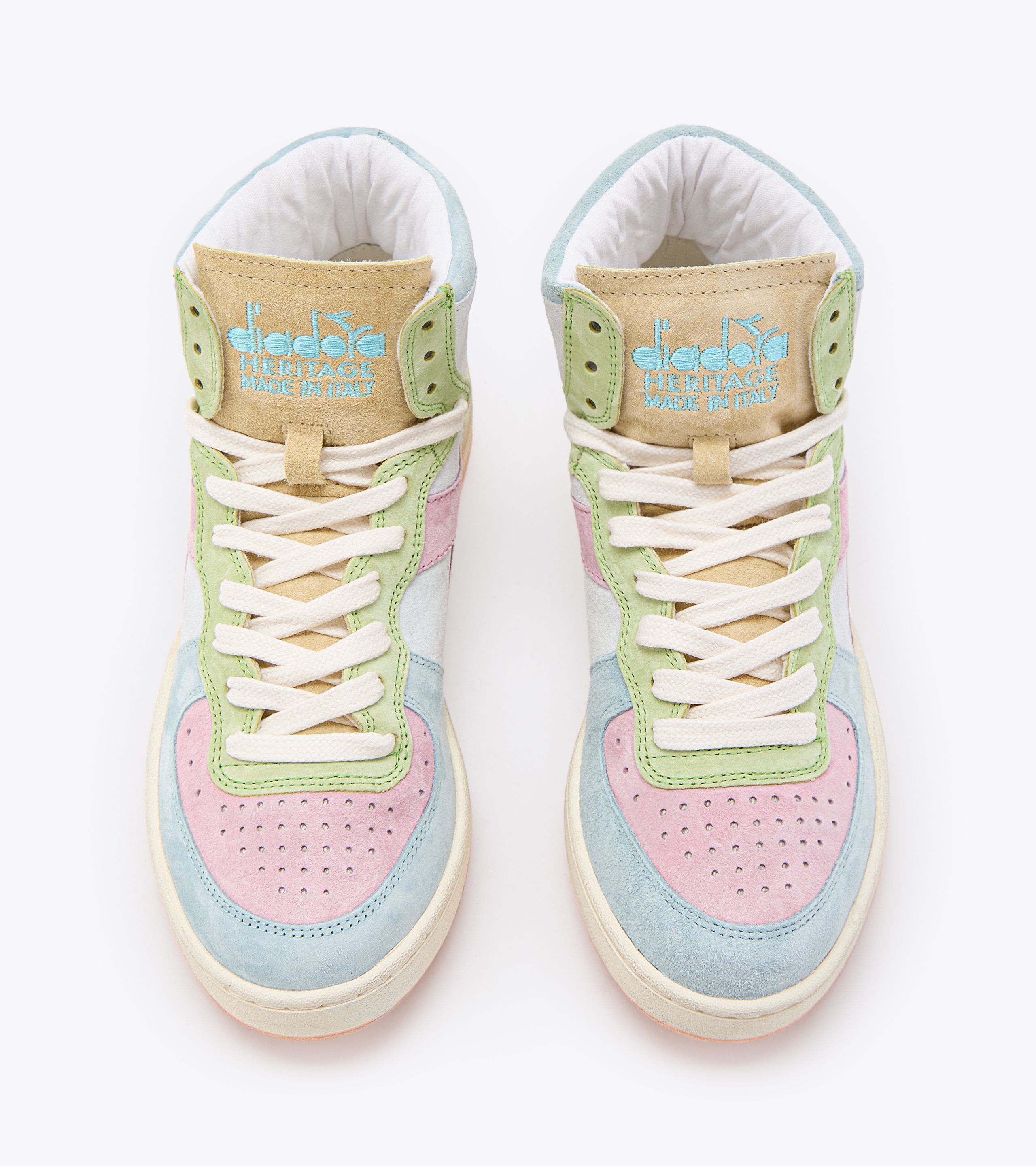 Pastel Color Block High Top Sneakers | Festival Sneakers | Rave - Azimuth  Clothing