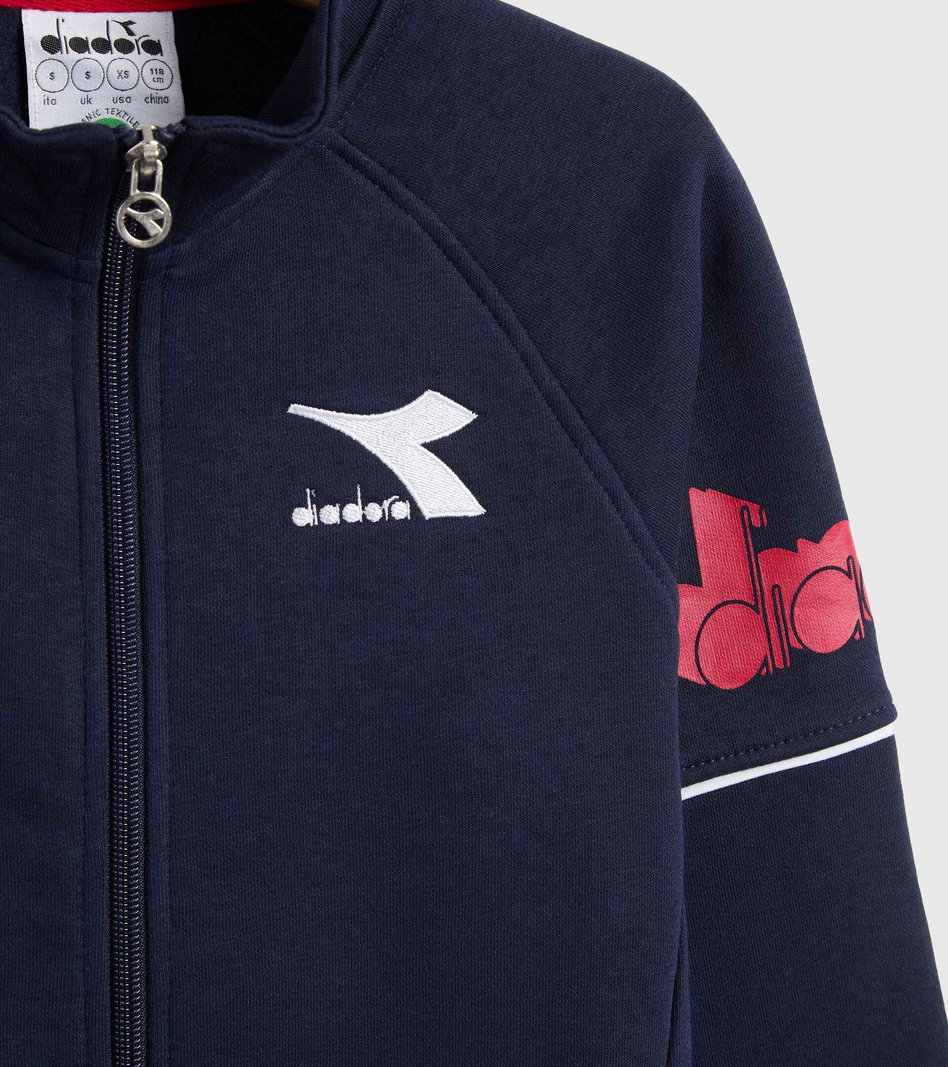 Trainingsanzug - Kinder JU. FZ TRACKSUIT CUBIC CABAN BLAU - Diadora