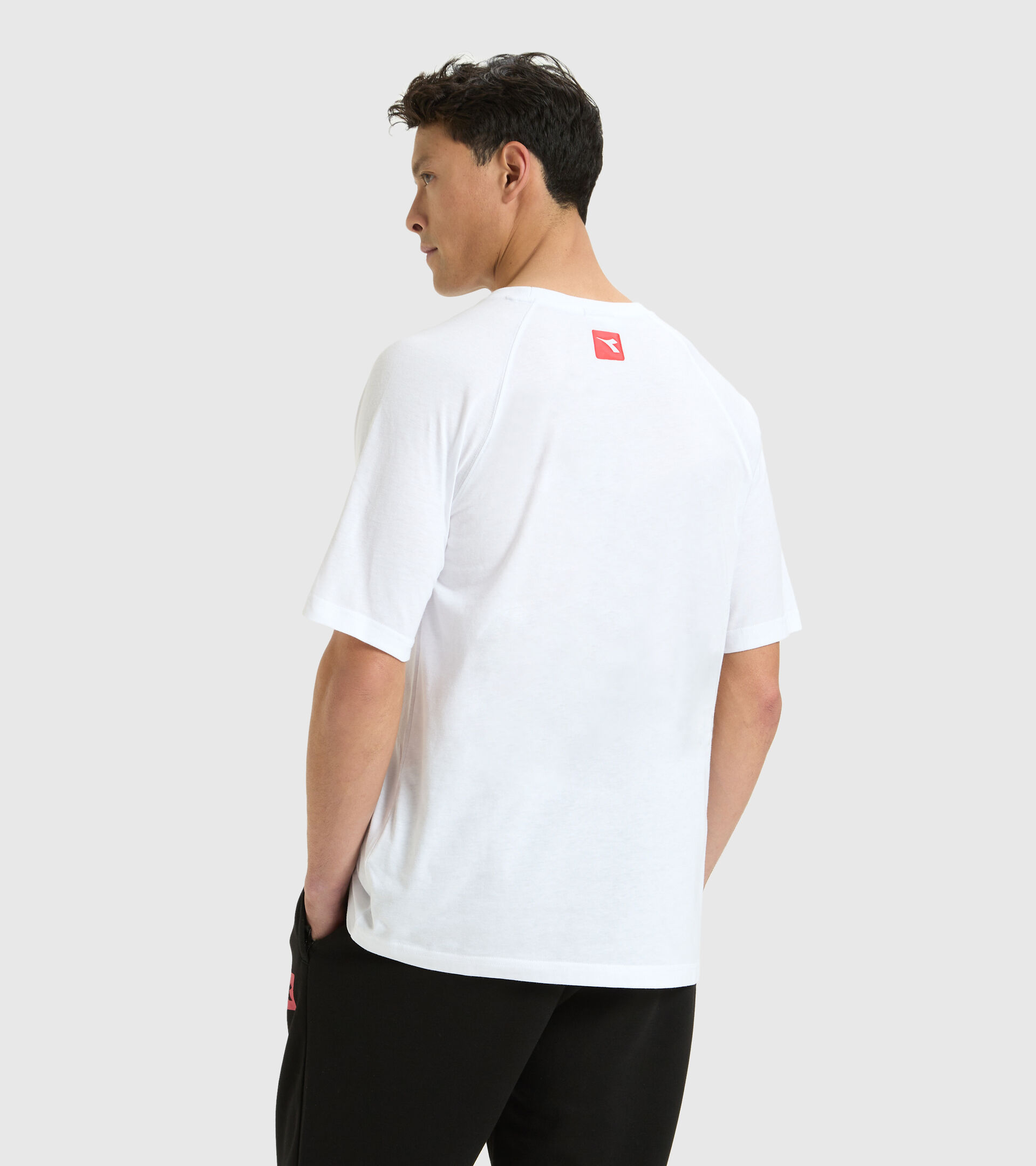 T-shirt en coton mélangé - Homme T-SHIRT SS  URBANITY BLANC VIF - Diadora