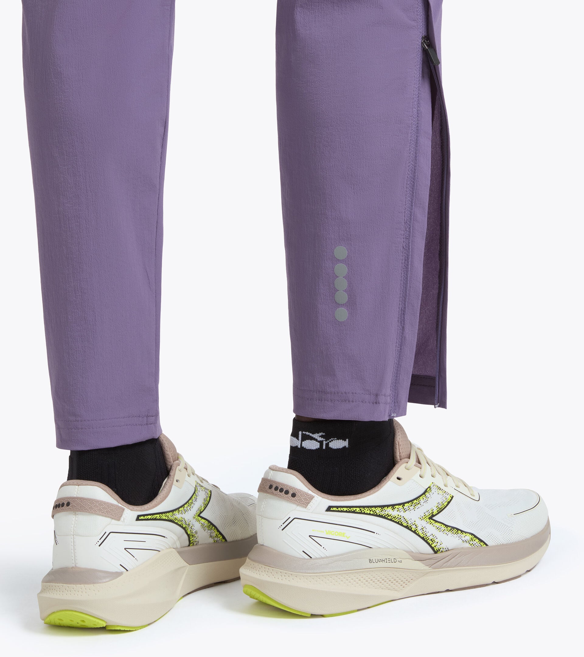 Running Trousers - Training - Men&rsquo;s TECH PANTS VIOLET GRAPE COMPOTE - Diadora