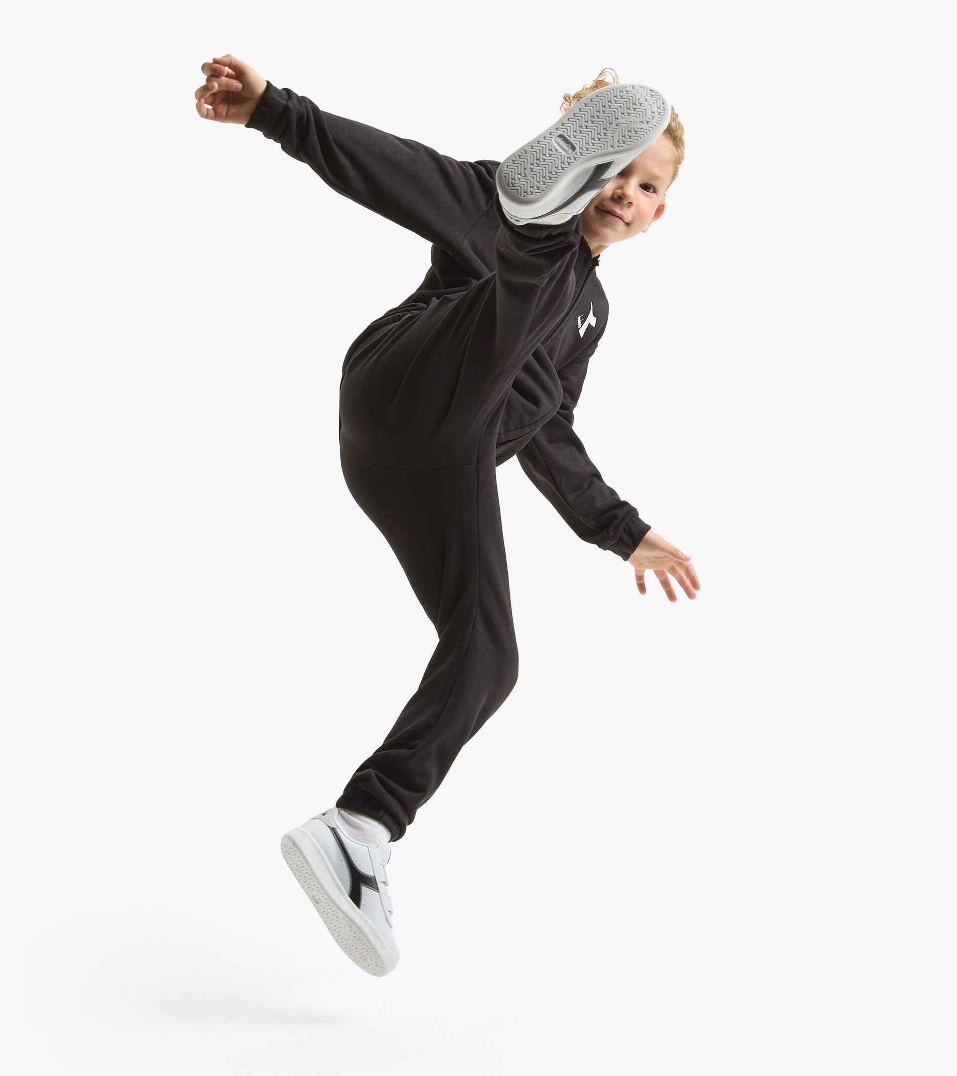 Tracksuit - Kids JU. TRACKSUIT FZ CORE BLACK - Diadora