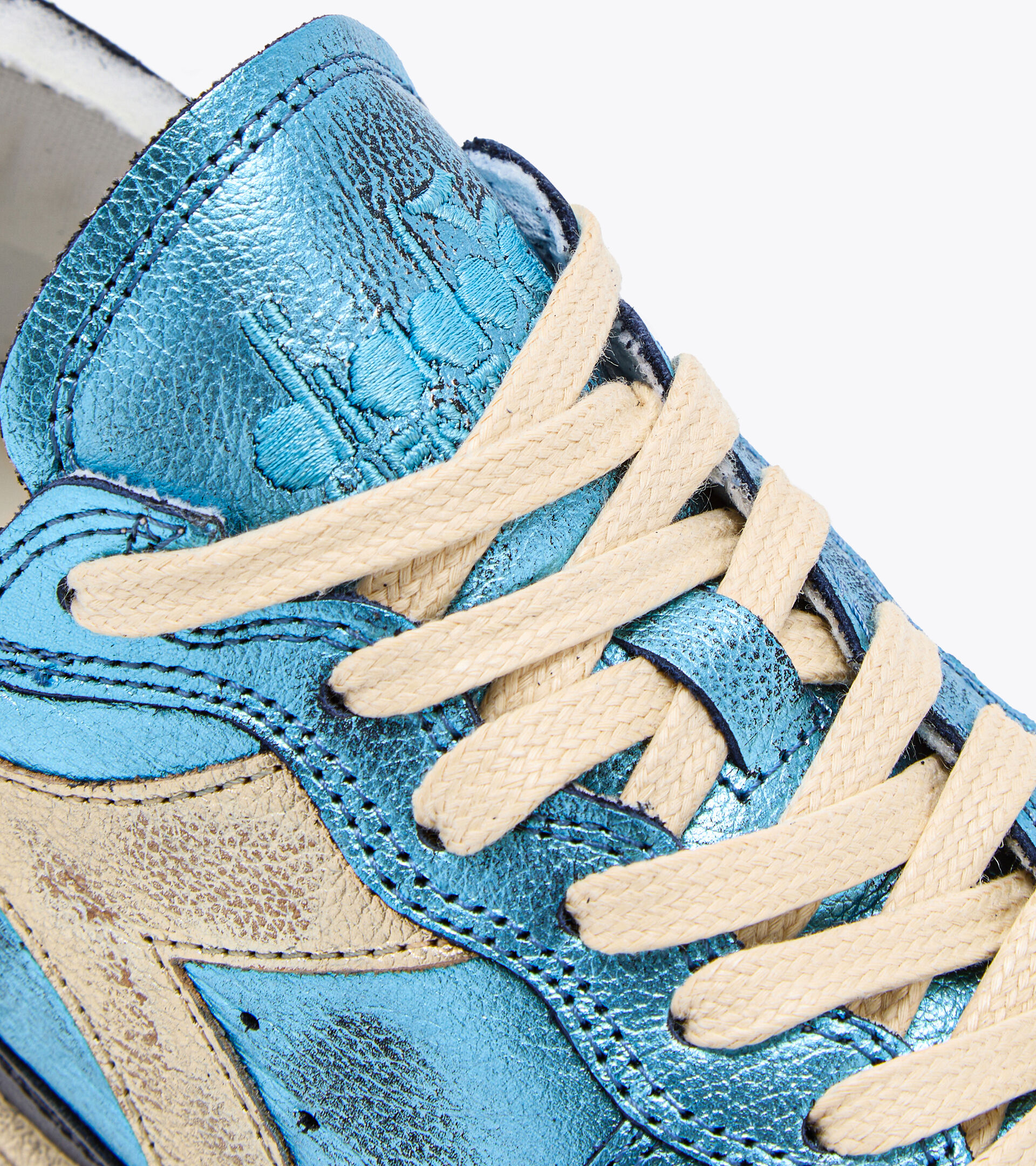Heritage-Schuh - Unisex MI BASKET ROW CUT METALLIC HOEHLE BLAU - Diadora