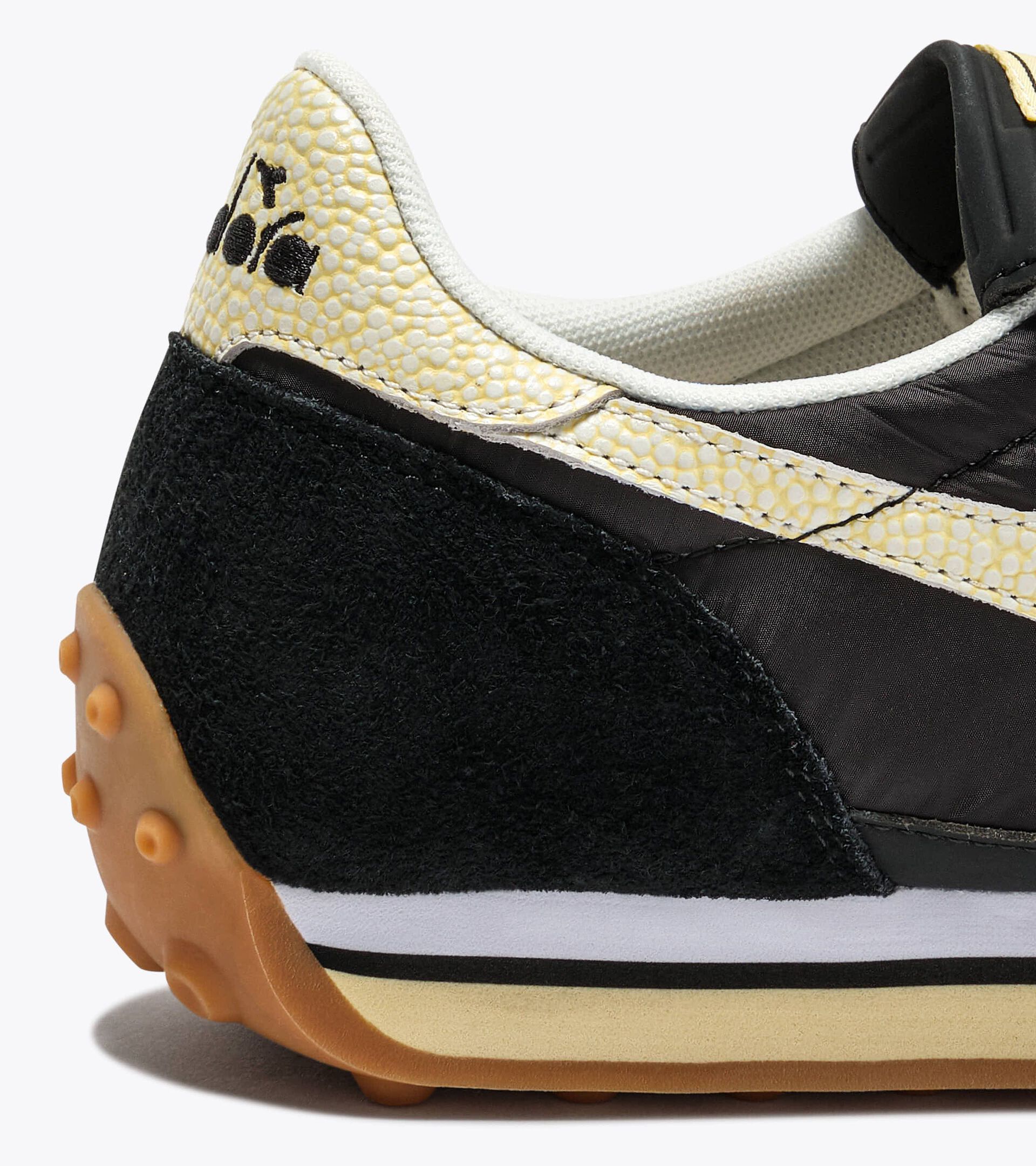 Zapatillas de ante de ca&ntilde;a baja - Mujer RALLY INDOOR NEGRO - Diadora