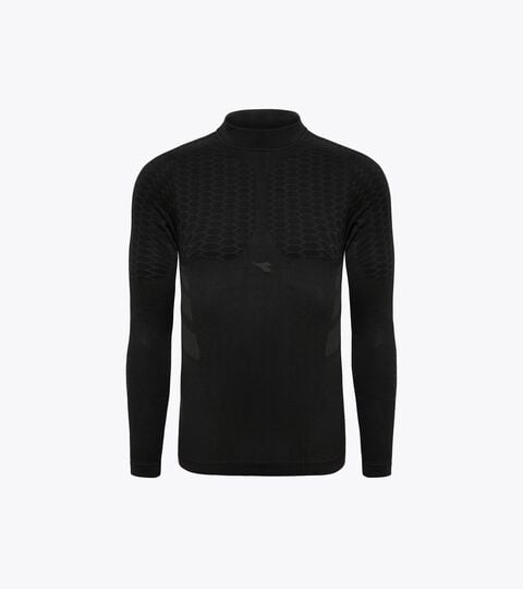 Long-sleeved training t-shirt - Men LS TURTLE NECK ACT BLACK - Diadora