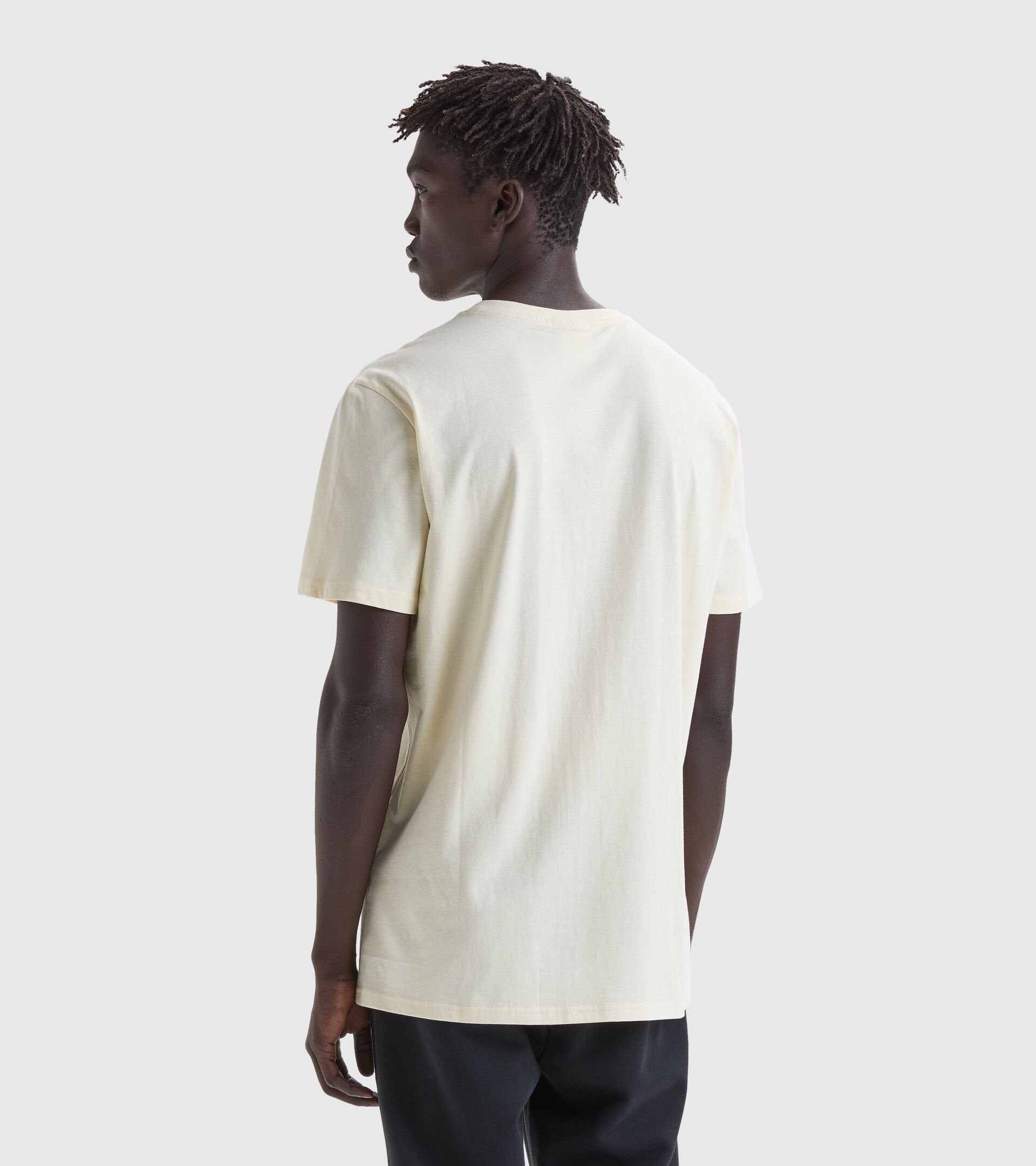 Sports T-shirt - Men’s T-SHIRT SS CORE ANTIQUE WHITE - Diadora