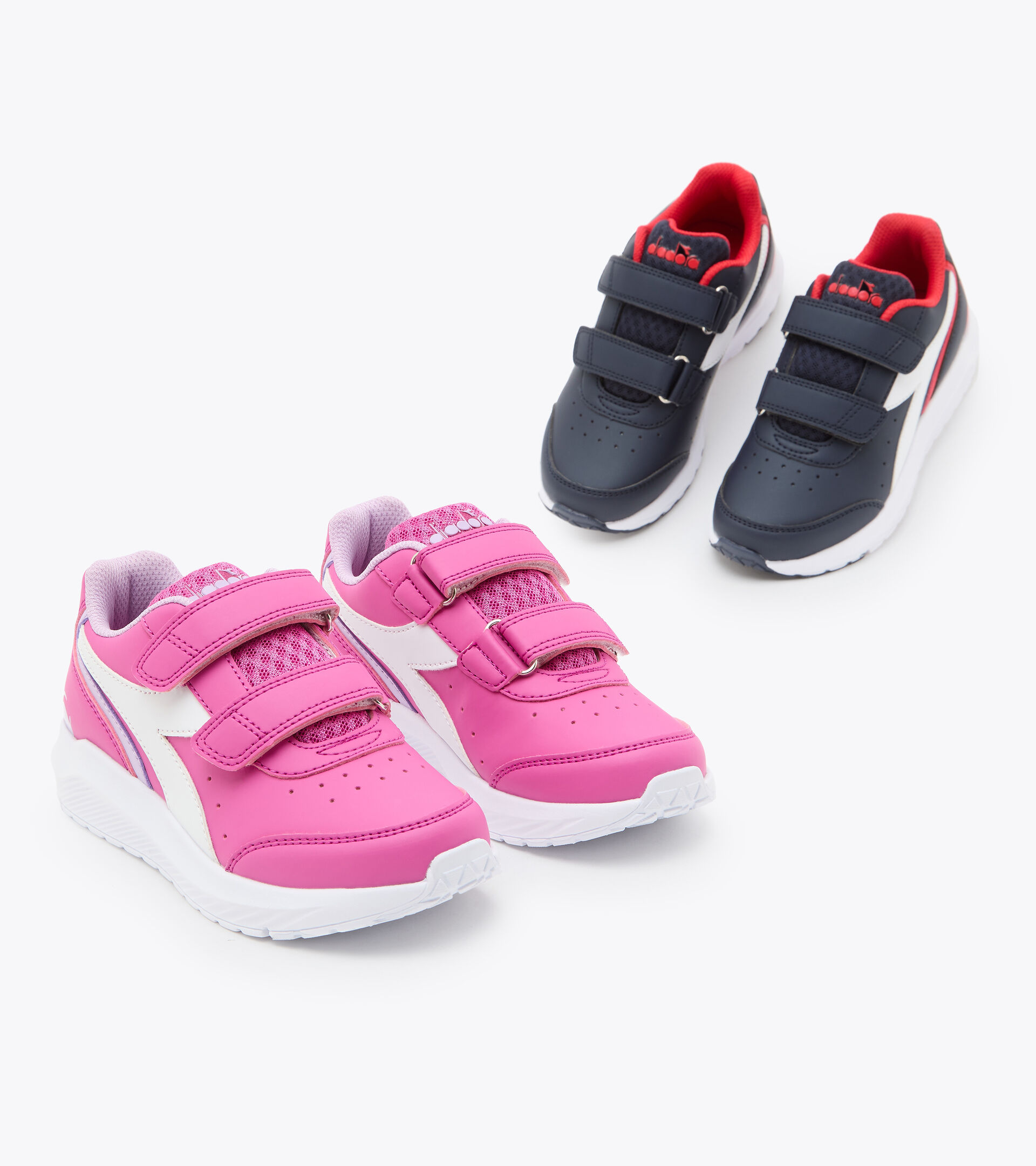Running shoe - Kids FALCON SL JR V ESTATE BLUE/HIGH RISK RED - Diadora