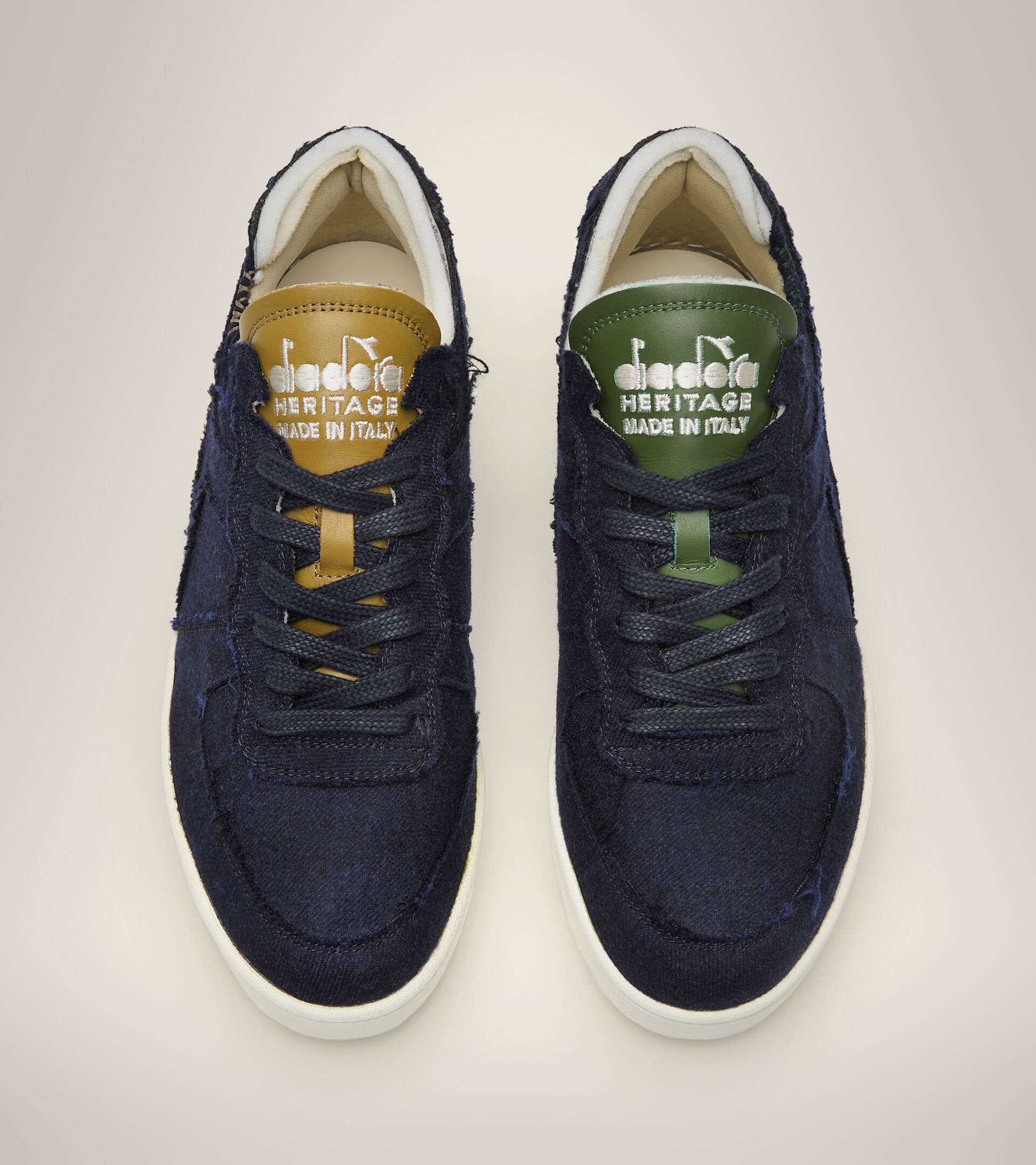 Scarpa Heritage Made in Italy - Unisex MI BASKET ROW CUT ITA VALDILANA BLU EBANO - Diadora