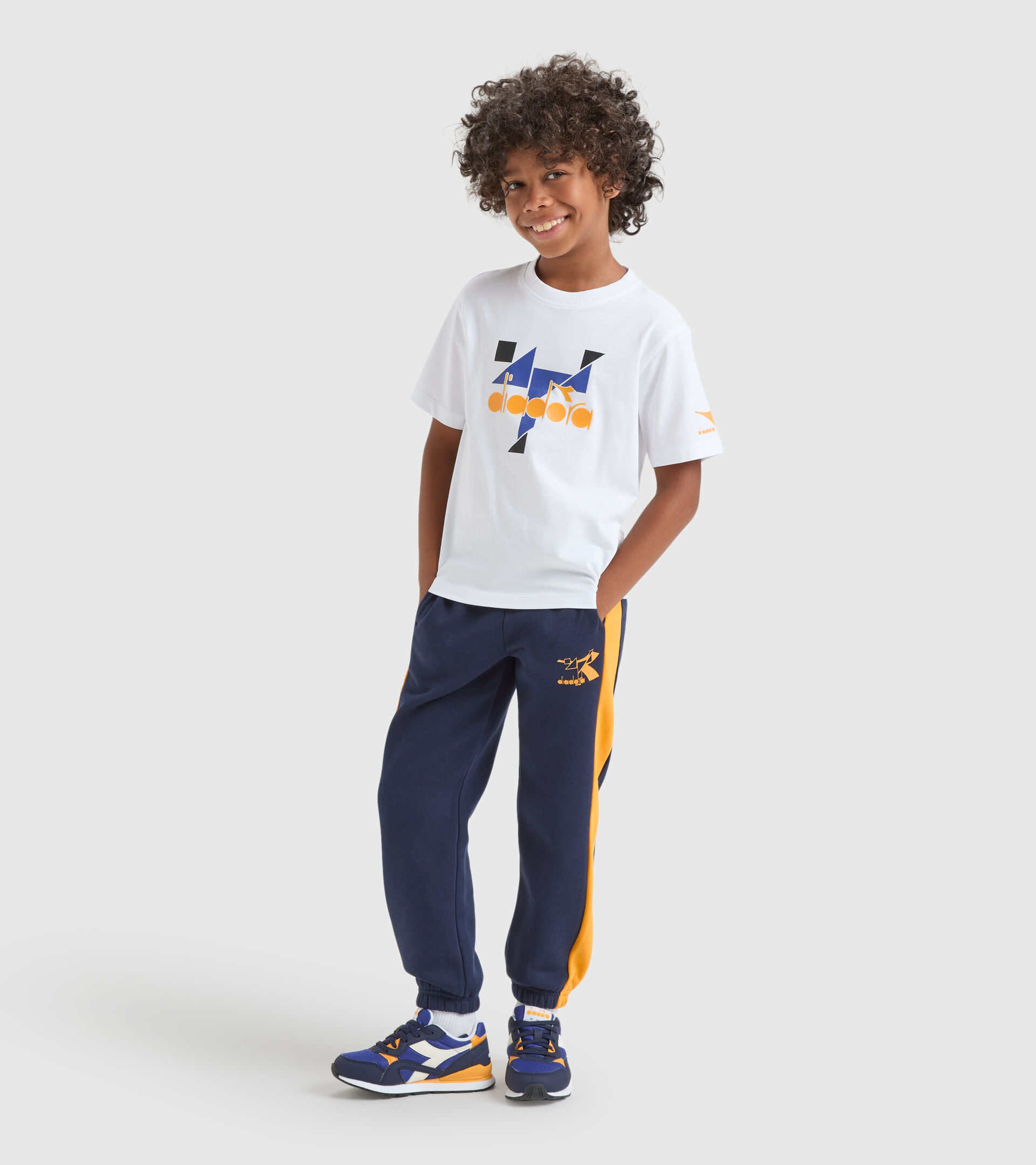 Sports T-shirt - Kids JB.T-SHIRT SS TWISTER OPTICAL WHITE - Diadora