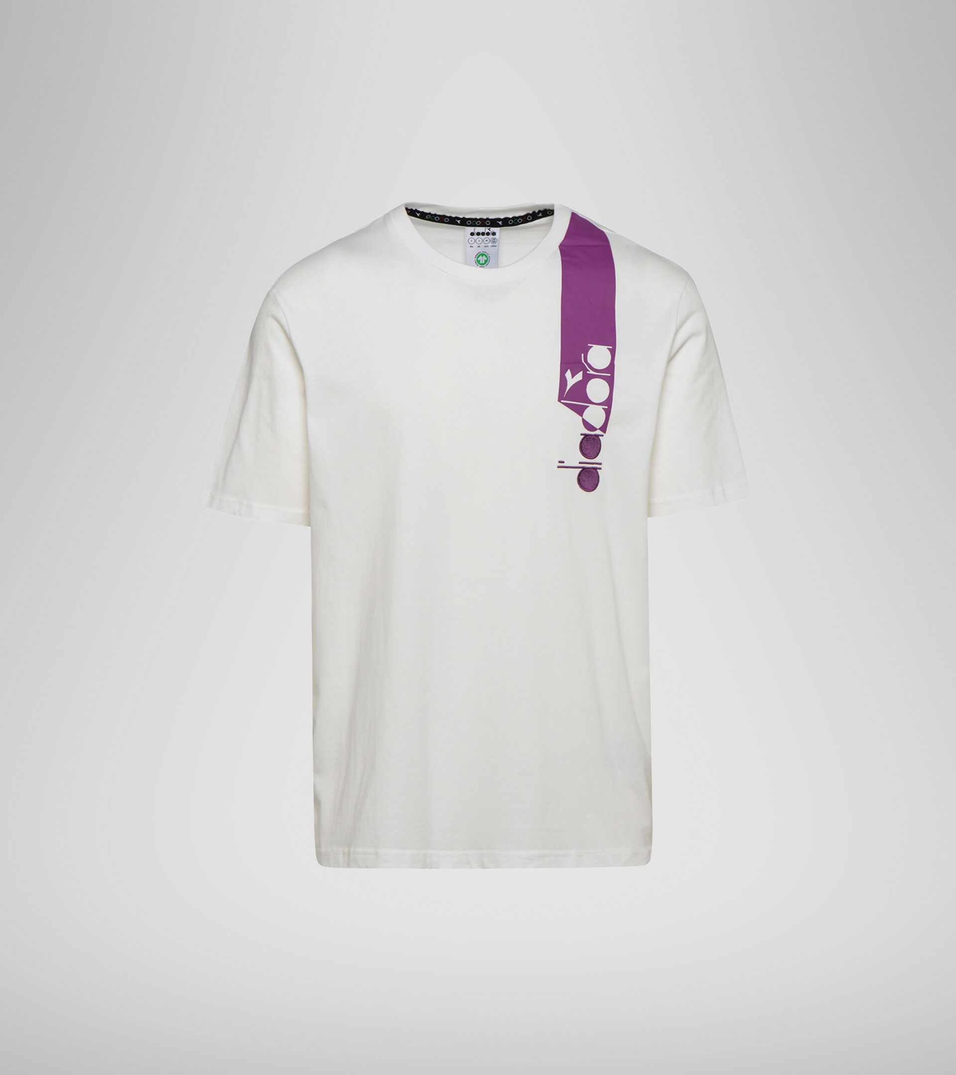 T-shirt - Unisexe T-SHIRT SS ICON RAISIN SCINTILLANT/BLC LAIT/NR - Diadora