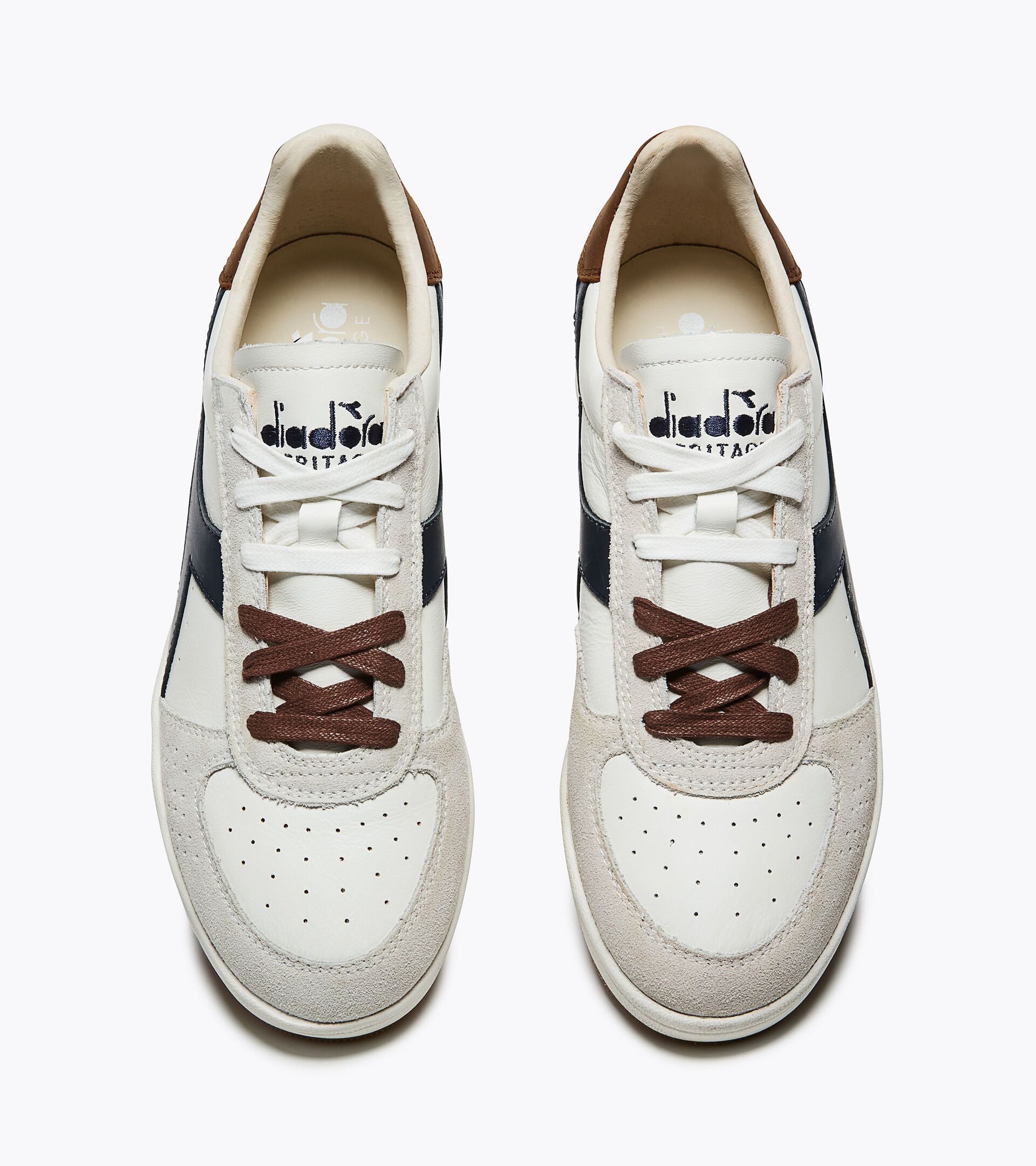 Heritage Leather Sneaker - All-gender B.ELITE SPORTY WHITE/BLUE DENIM - Diadora