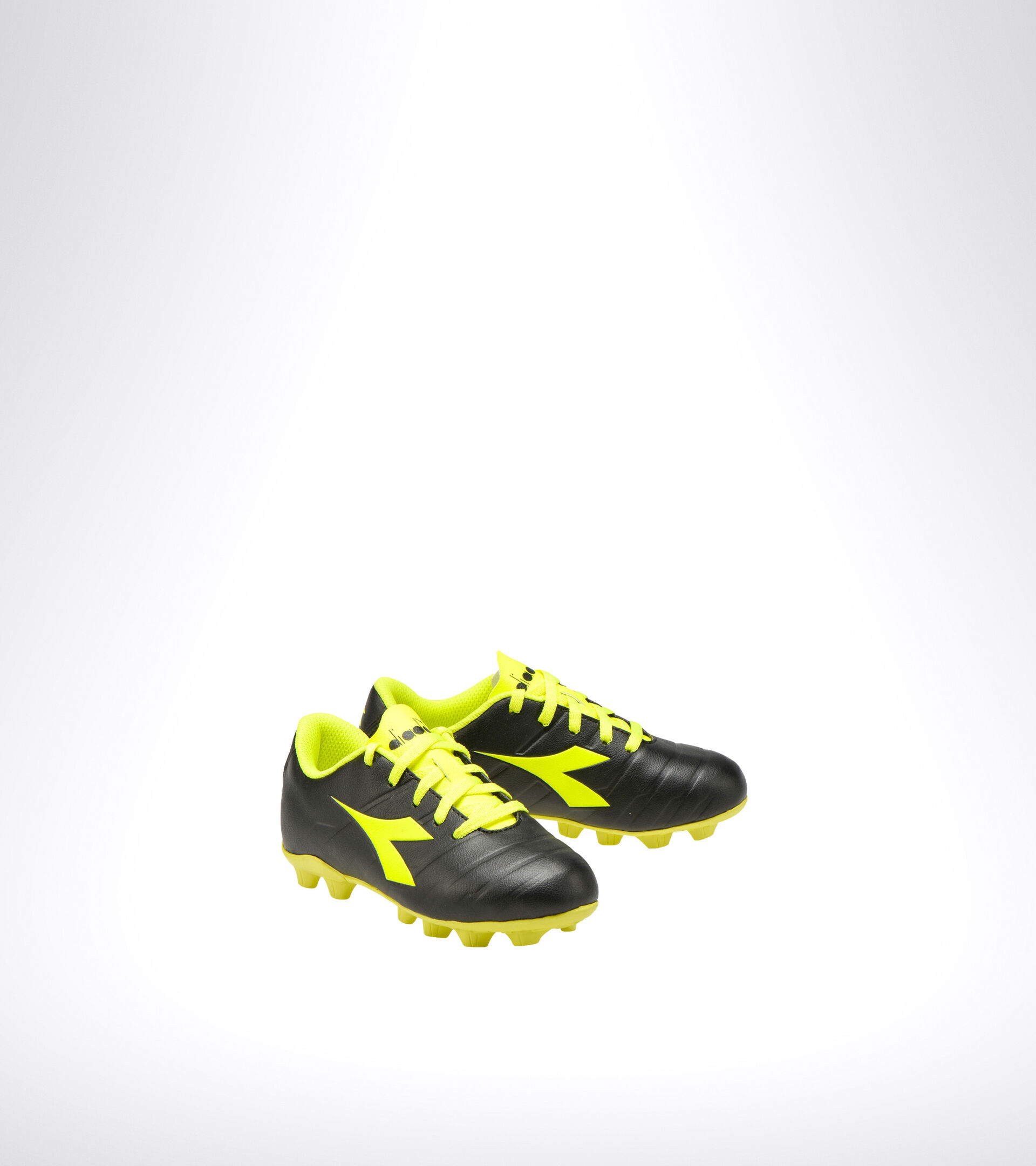 Hard ground football boot - Unisex kids PICHICHI 3 MD JR BLACK/FLUO YELLOW DIADORA - Diadora