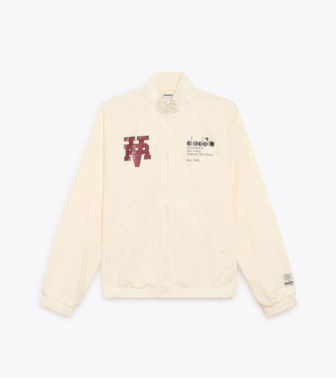 TRACK JACKET RUN VALLEY, BLANCHE MURMURE Track Jacket en taslan - Run Valley - Pour tous les genres TRACK JACKET RUN VALLEY BLANCHE MURMURE - Diadora