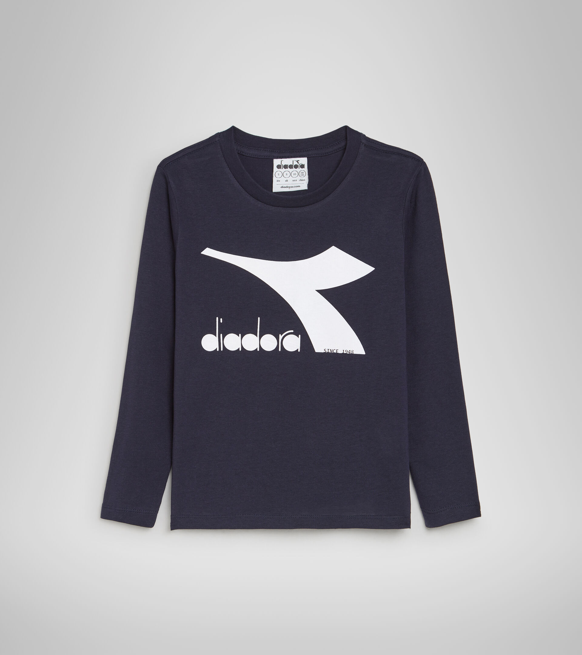 Sports T-shirt - Kids JU.T-SHIRT LS CHROMIA CLASSIC NAVY - Diadora