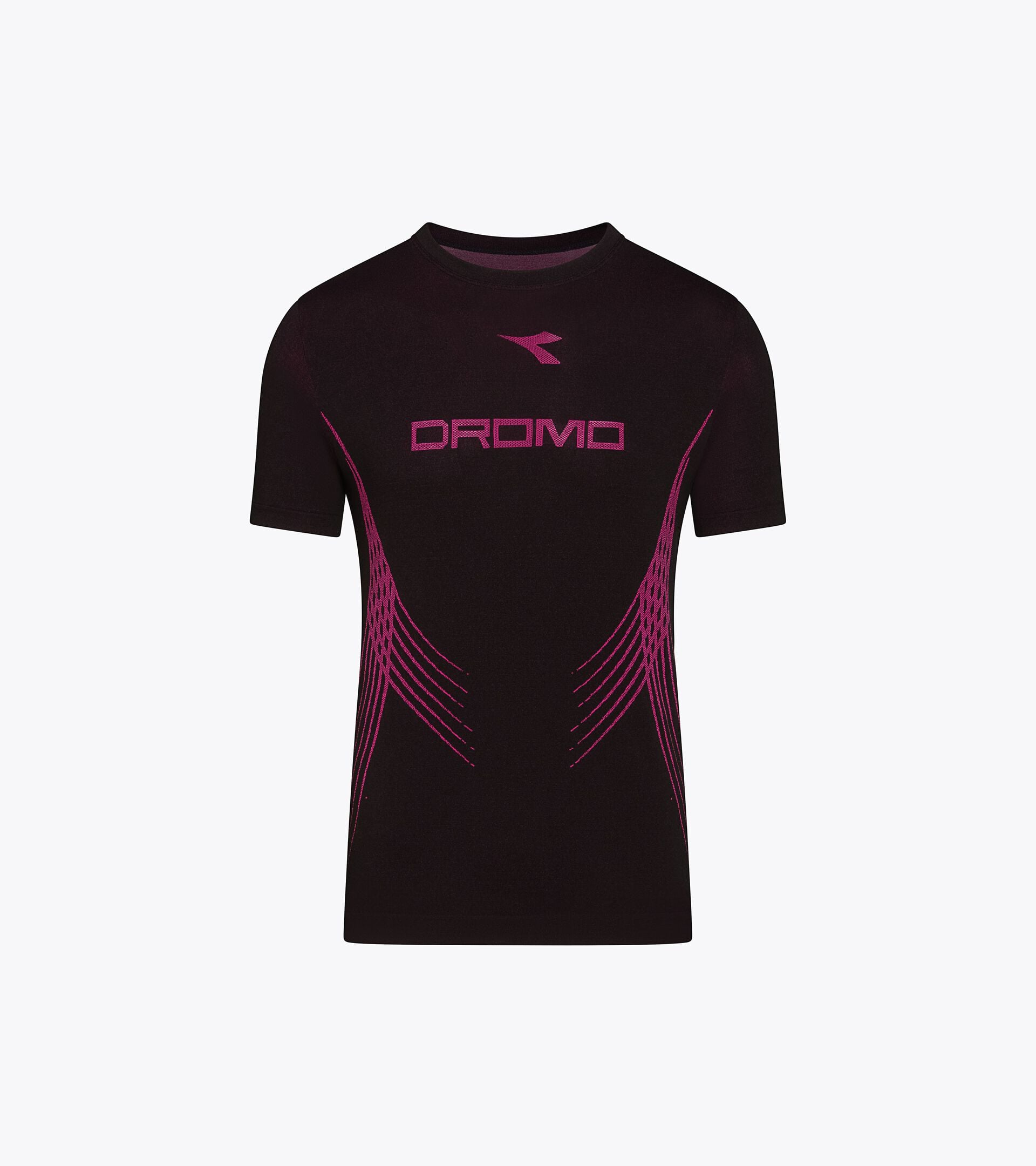 Dromo X Diadora: running Made in Italy SS T-SHIRT STRATOUNO DROMO NEGRO - Diadora