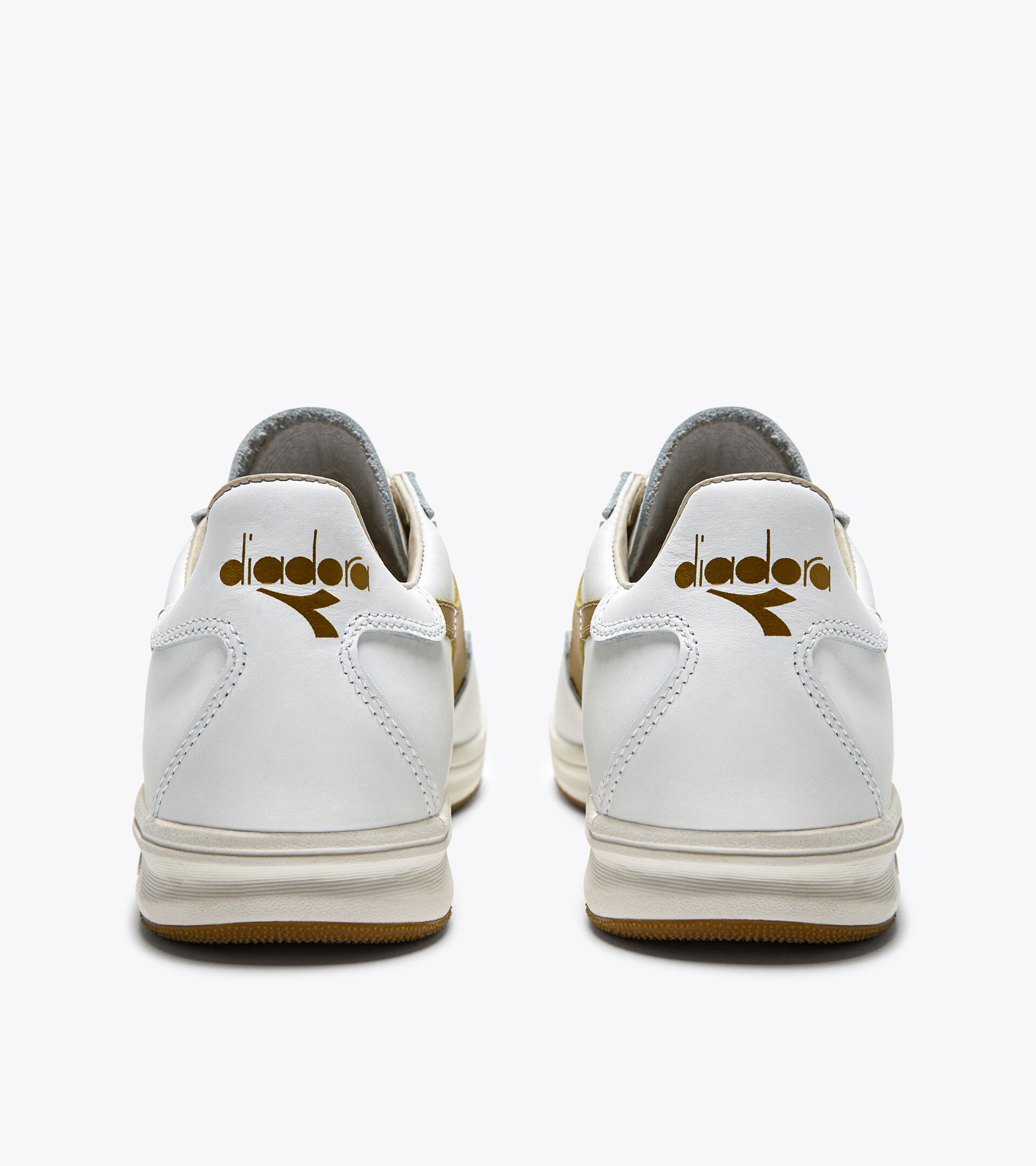 Made in Italy Heritage shoe - Unisex B.ELITE H ITALIA SPORT WHITE/GOLD - Diadora