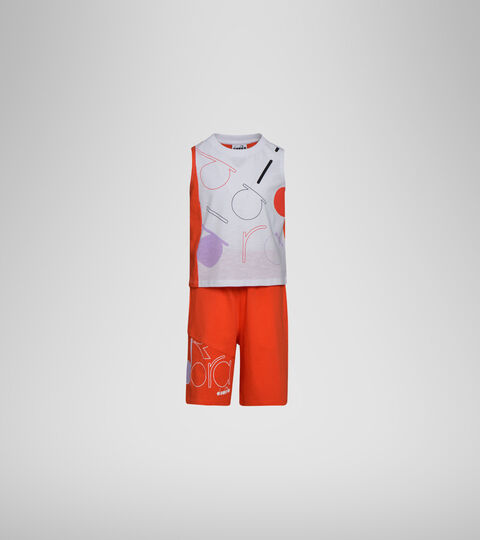 Tracksuit - Girls JG. SET SL LOGO MANIA OPTICAL WHITE - Diadora