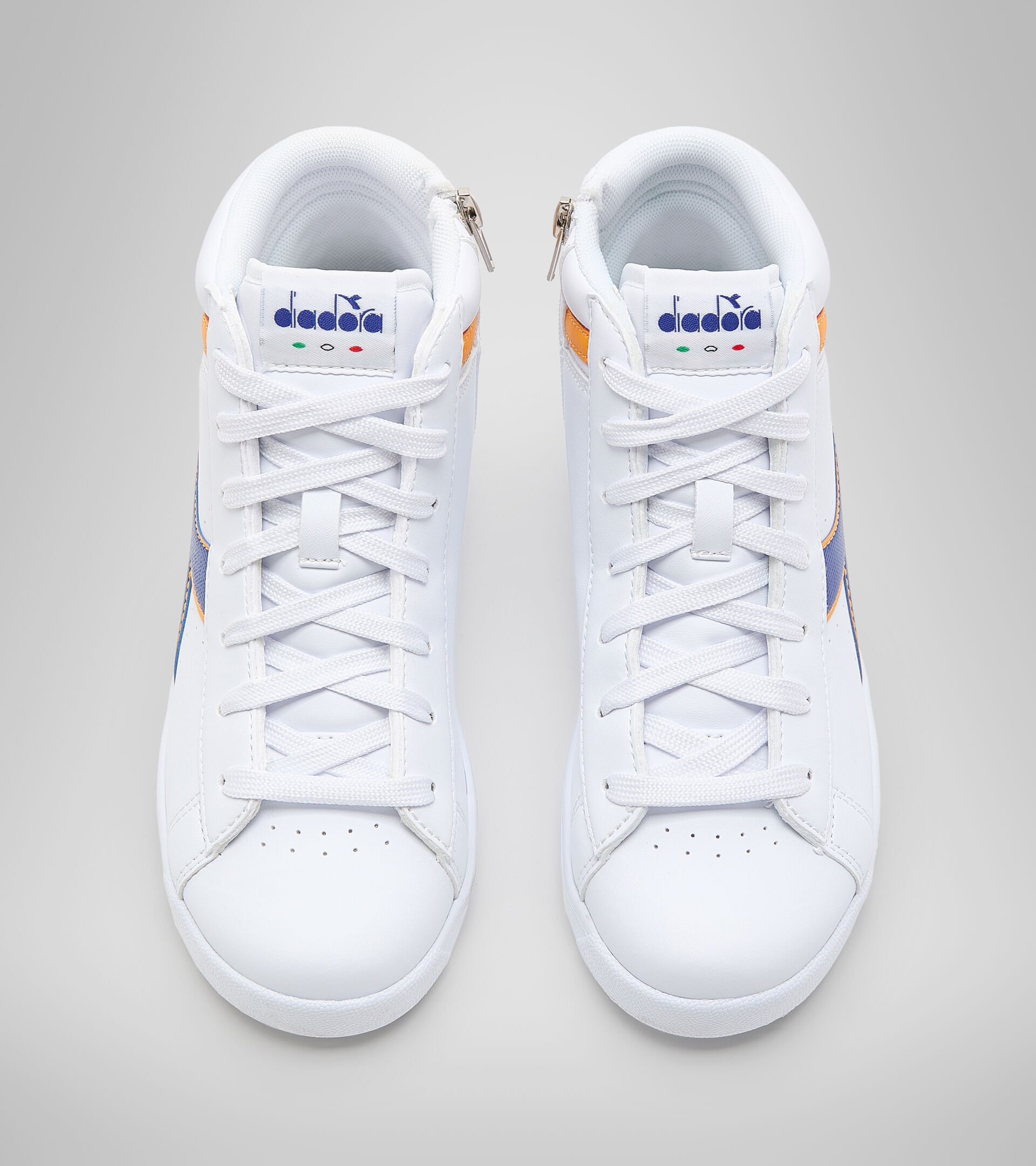 Sports shoes - Youth 8-16 years GAME P HIGH GS WHITE/BLUE QUARTZ - Diadora
