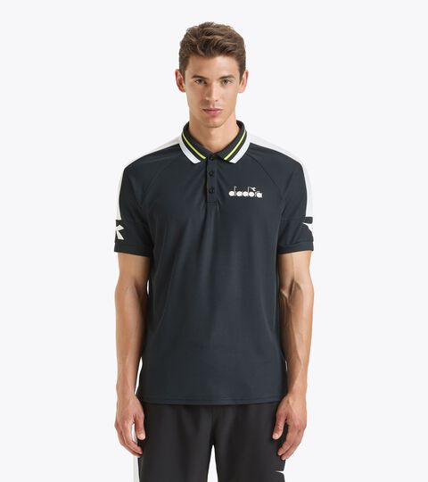 Tennis polo shirt - Men SS POLO ICON BLACK - Diadora
