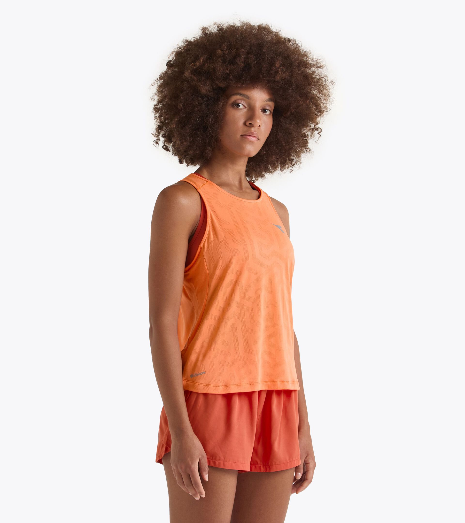 Débardeur de running - Tissu léger Coolcore - Femme L. SUPER LIGHT TANK NECTARINE - Diadora